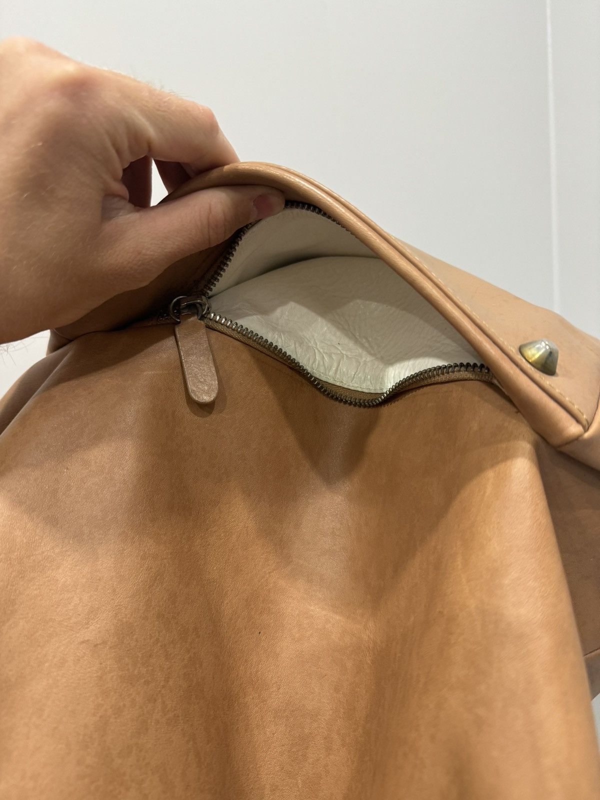 Genuine Leather × H&M × Maison Margiela Maison Martin Margiela x H&M rare collaboration leather bag Size ONE SIZE - 4 Thumbnail