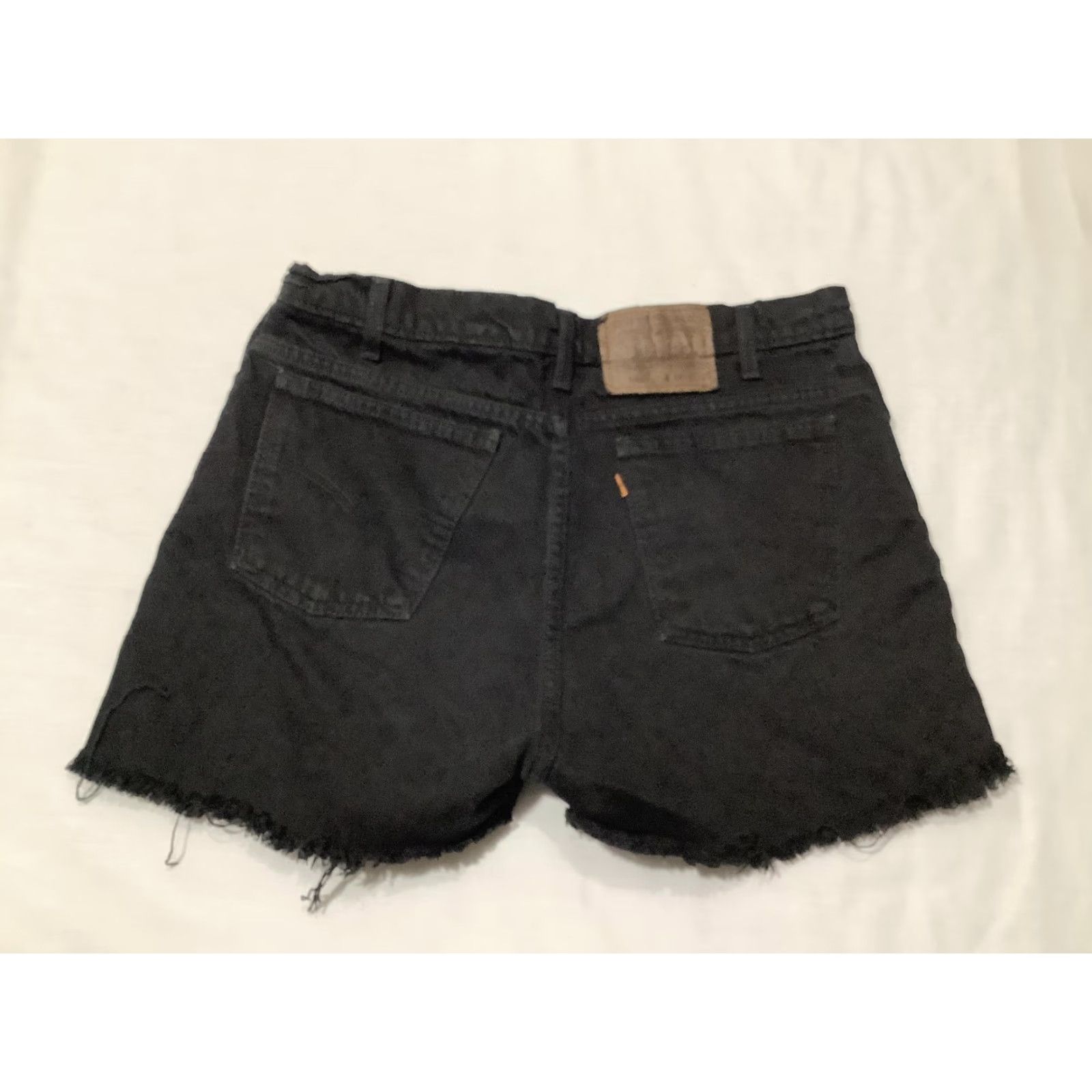 Levi's Levi's 550 Shorts Mens 34 Black Striped Distressed Relaxed Vintage 90s Bermuda Denim Casual Mens, 34 Inseam 4in Size US 34 / EU 50 - 6 Thumbnail