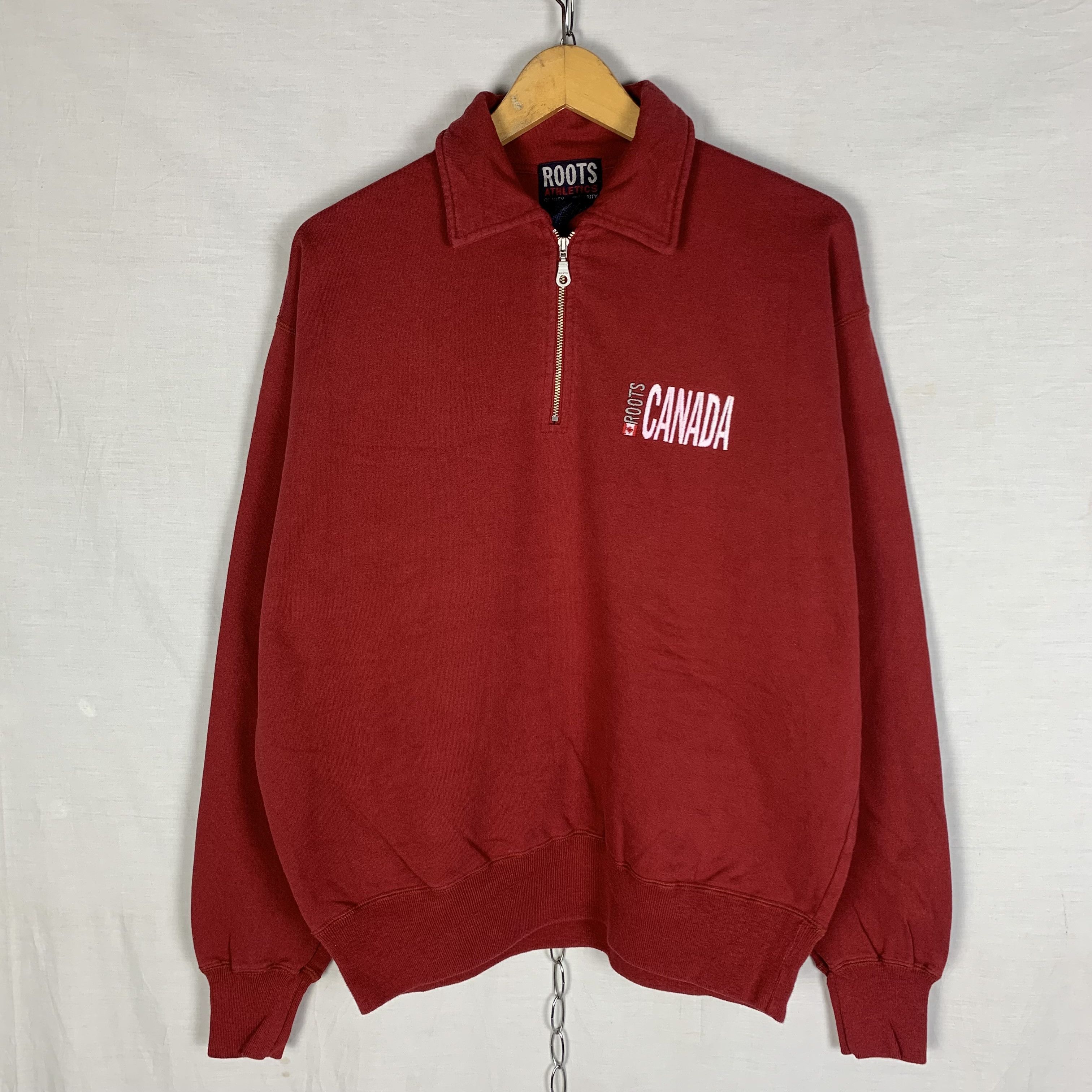 Roots Roots Canada Halfzip Sweatshirt Crewneck Size US L / EU 52-54 / 3 - 1 Thumbnail