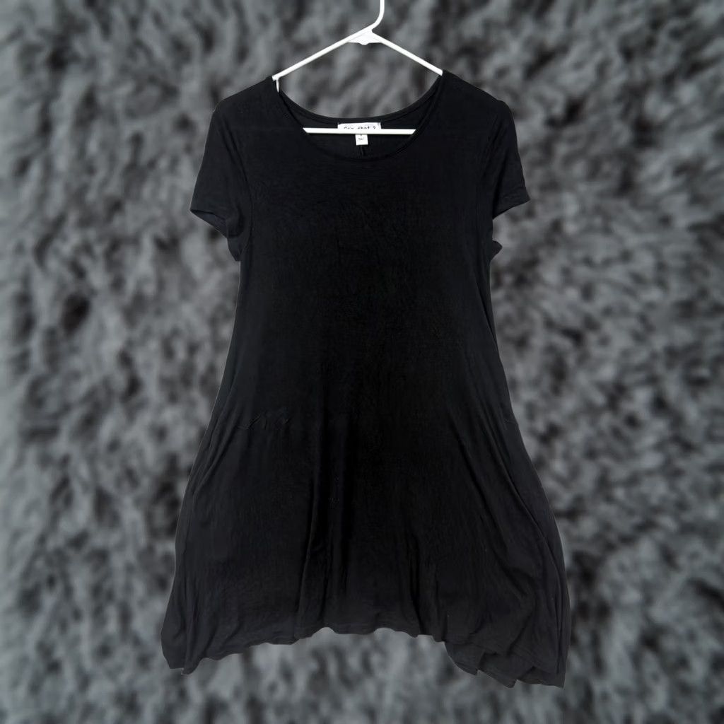Vintage Say What? T-Shirt Swing Dress Small Minimalist Goth Artsy Avant Garde Size S / US 4 / IT 40 - 1 Thumbnail