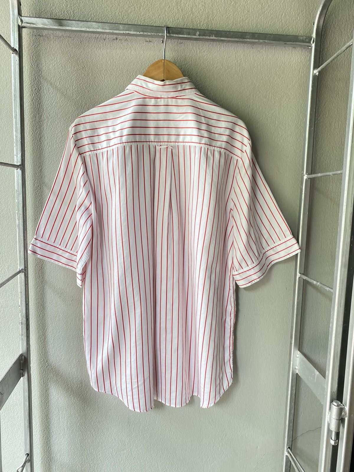 Celine Celine vintage white/red striped pocket shirt Size M / US 6-8 / IT 42-44 - 12 Thumbnail