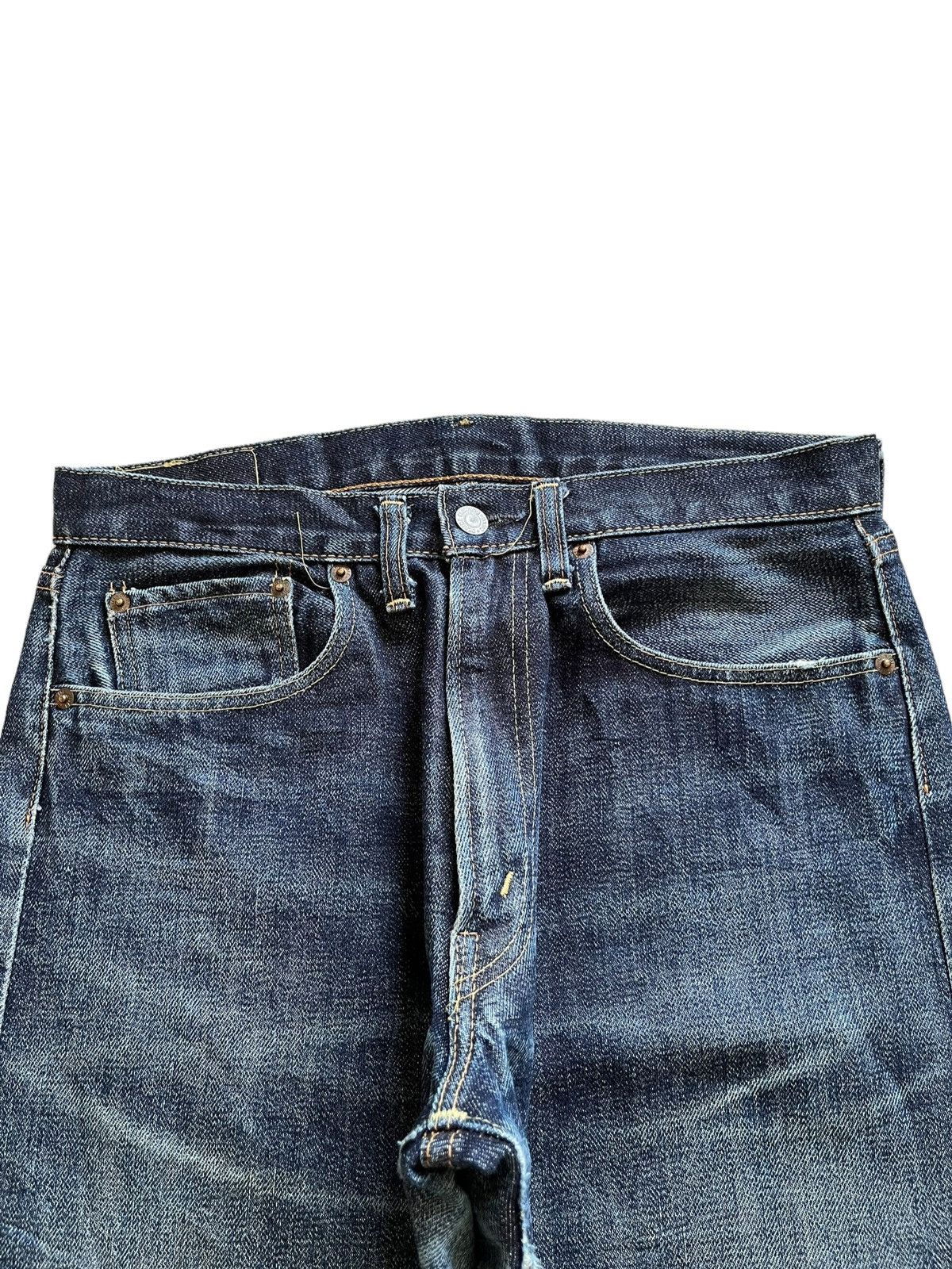 Denime Vintage Japanese Denime Selvedge Blue Wash Loose Jeans Size US 31 - 6 Thumbnail