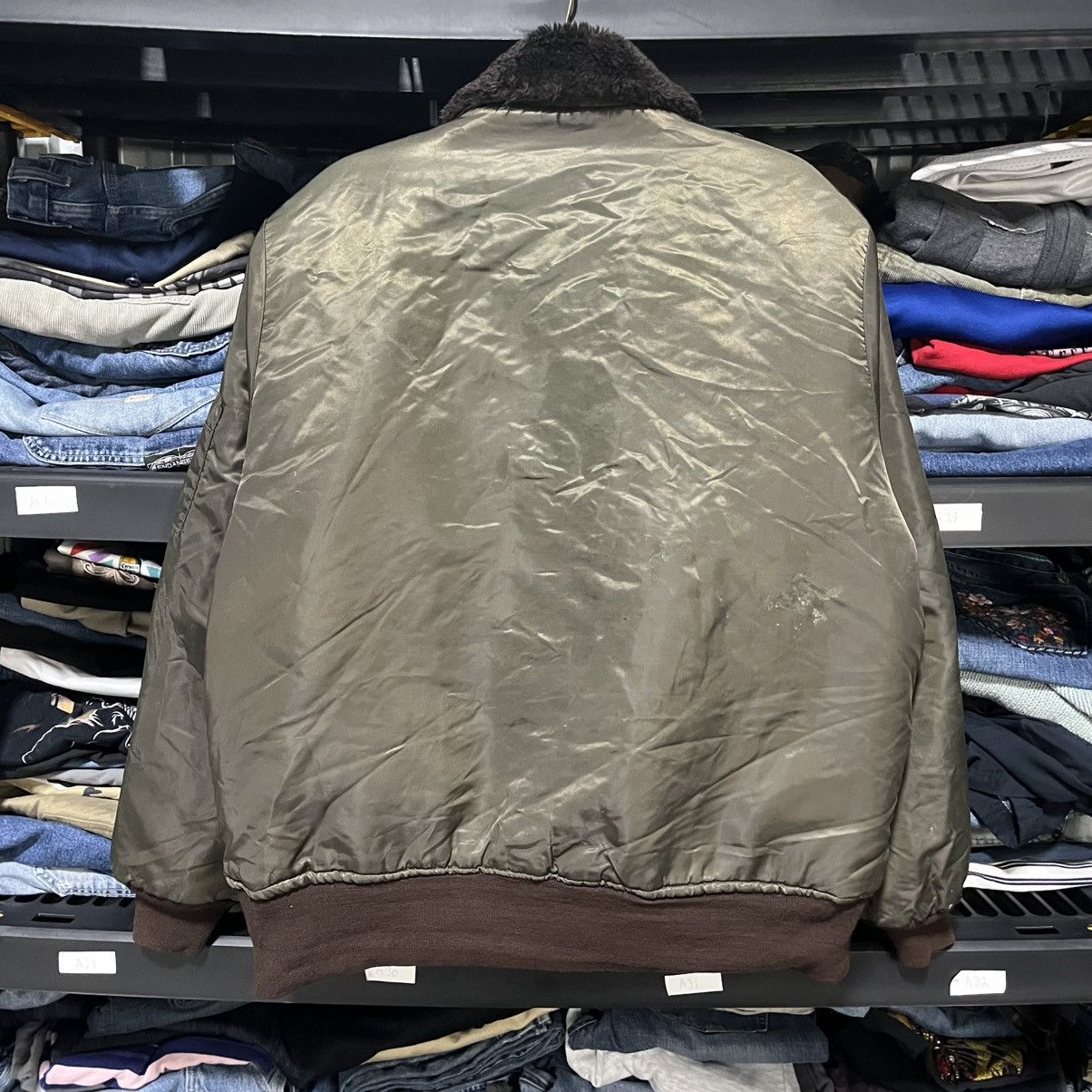 Vintage Vintage 70s Timber King Bomber Flight Jacket Faux Fur Large Size US L / EU 52-54 / 3 - 11 Thumbnail