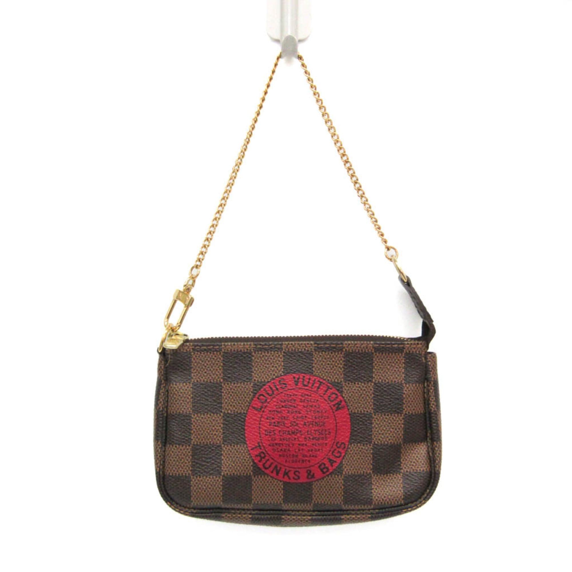 Louis Vuitton Louis Vuitton Damier Mini Pochette Accessoires T&B N58011 Women's Handbag Ebene Size ONE SIZE - 1 Thumbnail