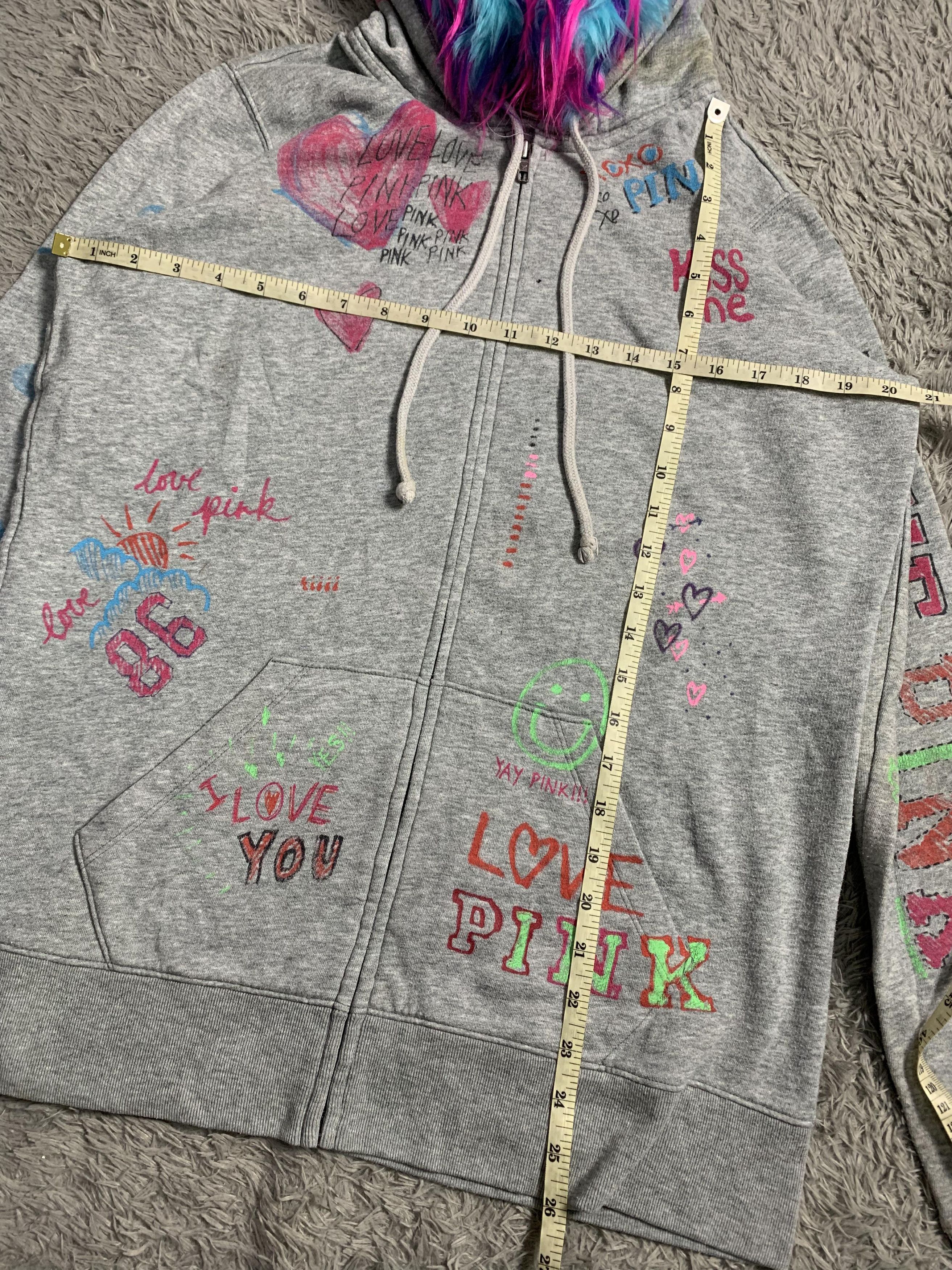 Japanese Brand Crazy Punk and Love Japan Harajuku Fur Hoodie Size US M / EU 48-50 / 2 - 7 Thumbnail