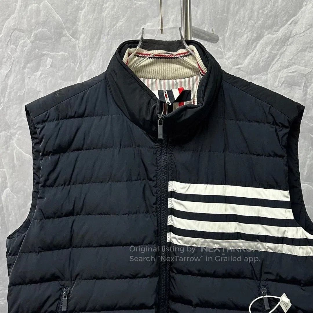 Thom Browne thom browne classic down vest with stripes. Size US M / EU 48-50 / 2 - 2 Thumbnail