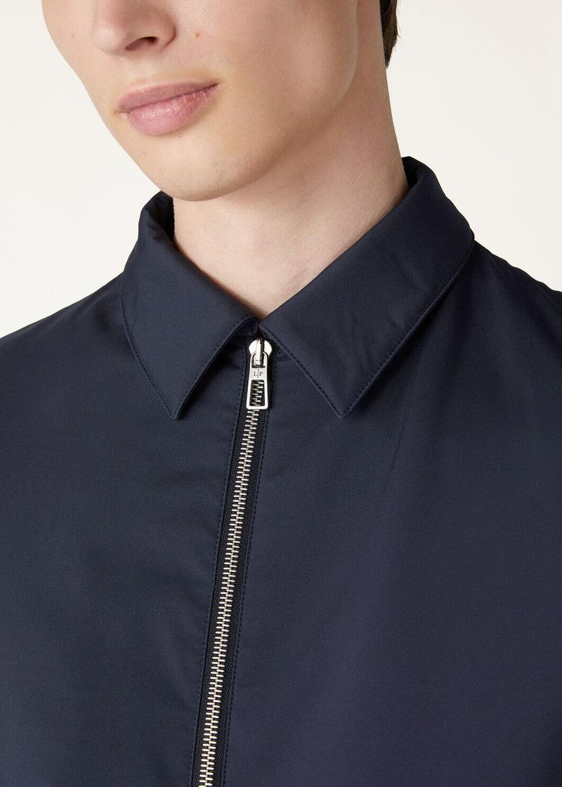 Loro Piana o1w1db10226 FAN9994 Maurin Blouson Jacket in Navy Blue Size US XL / EU 56 / 4 - 3 Thumbnail
