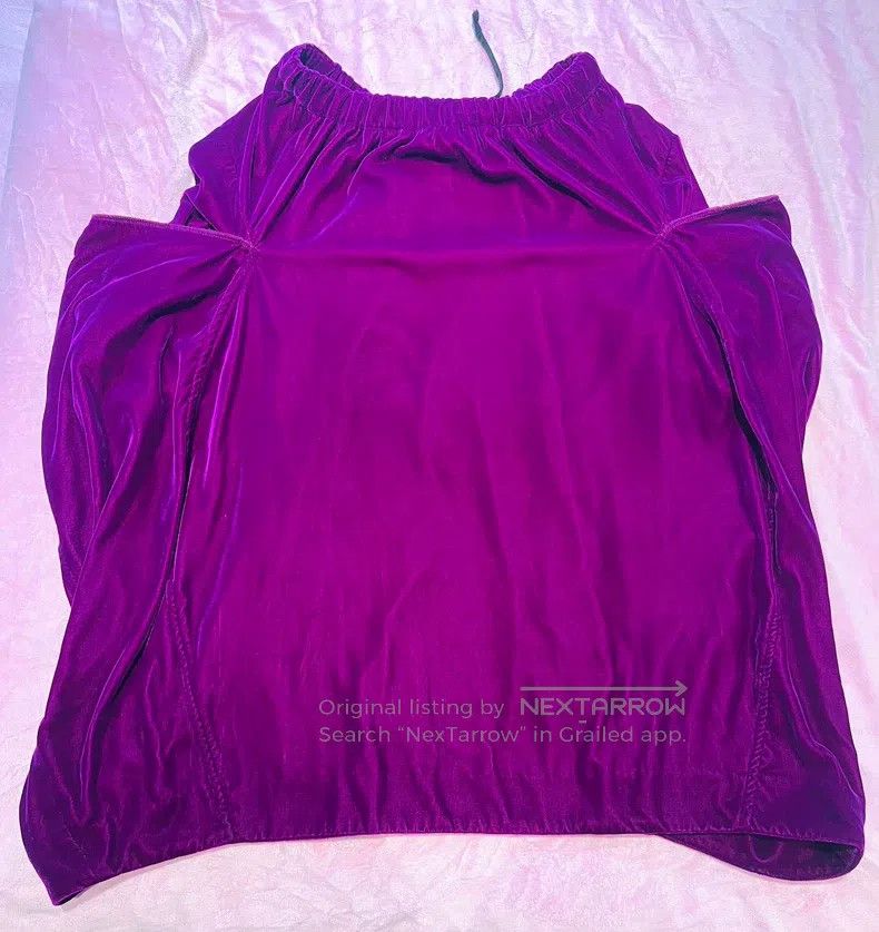 Comme des Garcons Comme Des Garcons size S Velvet drawstring waist half skir Size 23" - 7 Thumbnail