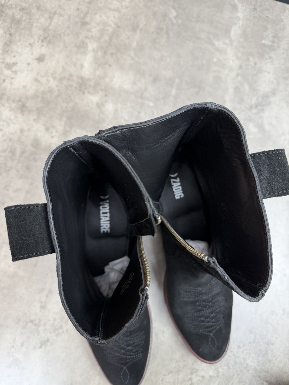 Zadig & Voltaire Zadig & Voltaire Black Western Suede Ankle Boots Size 39 Size US 9 / IT 39 - 10 Thumbnail
