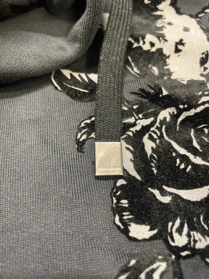 Dolce & Gabbana × Vintage AW2015 Dolce & Gabbana Flowers Distinct Grey Hoodie Size US S / EU 44-46 / 1 - 10 Thumbnail