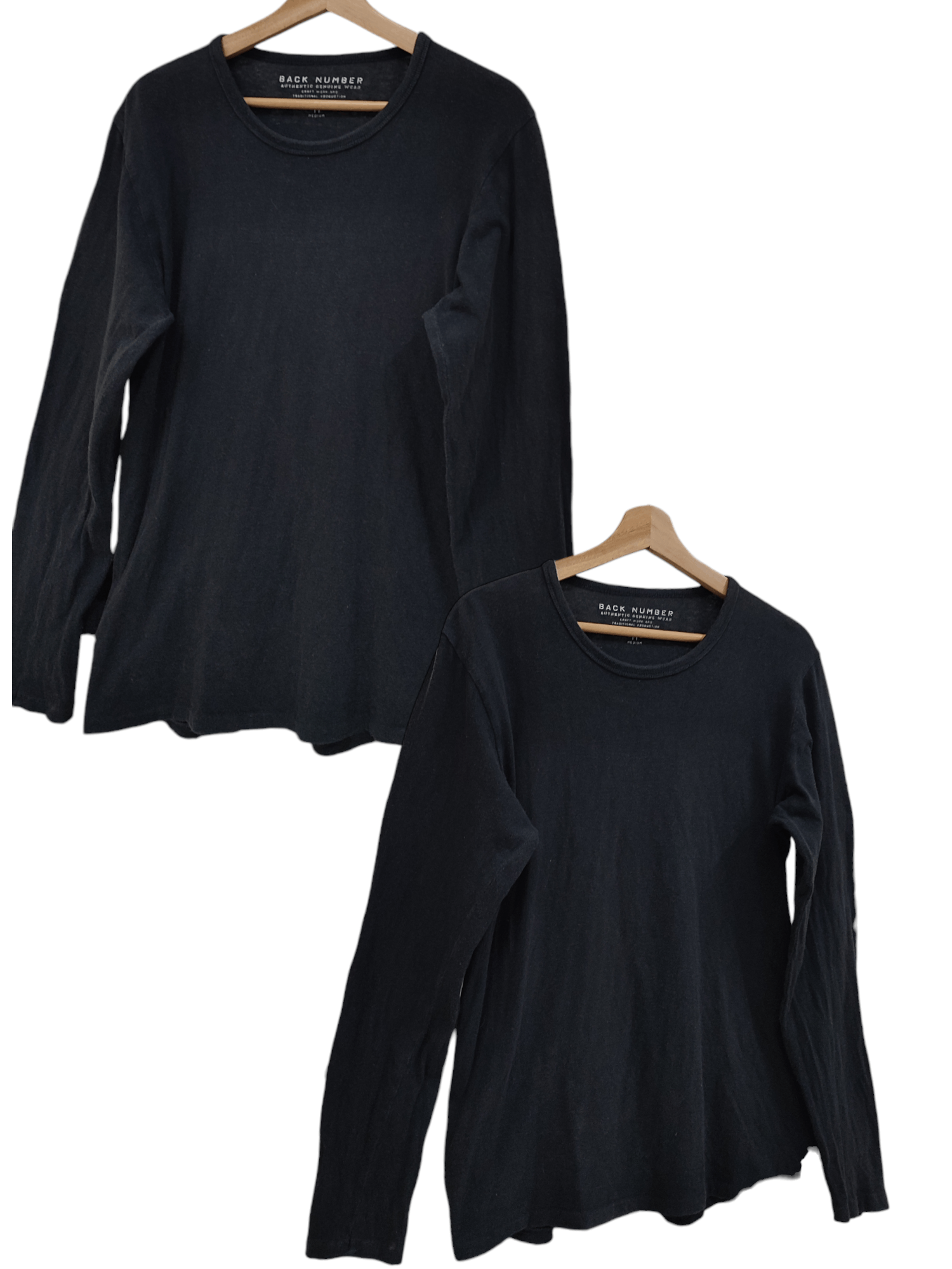 Japanese Brand 💥SUPER BLACK 💥 BACK NUMBER LONG SLEEVE Size US M / EU 48-50 / 2 - 4 Thumbnail