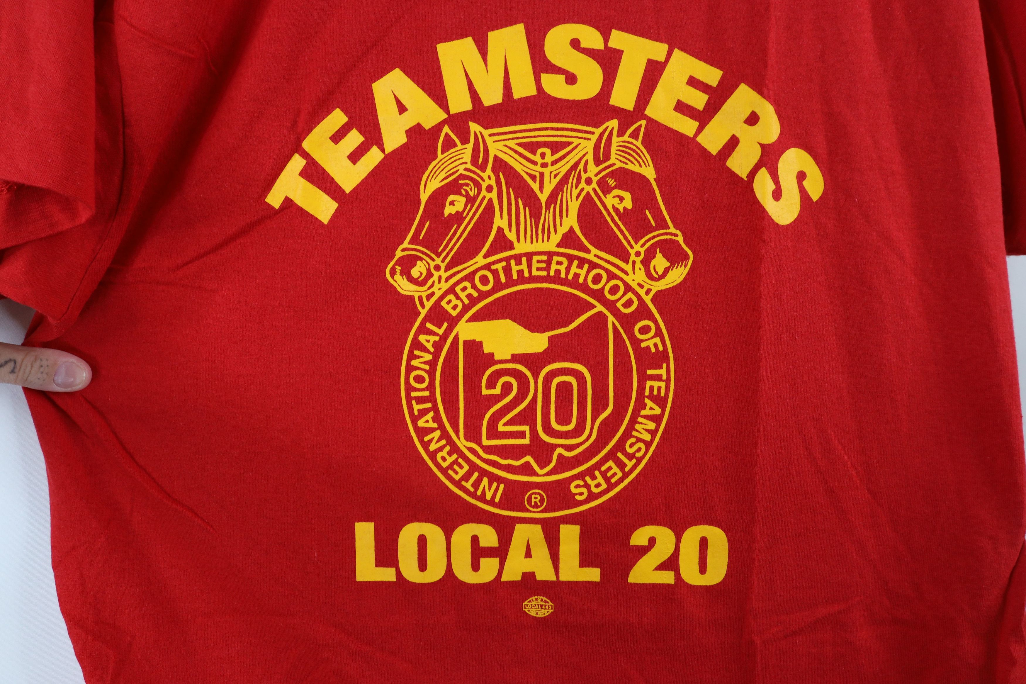 Vintage Deadstock Vintage 90s 60th Anniversary Teamsters T-Shirt Size US XL / EU 56 / 4 - 4 Thumbnail