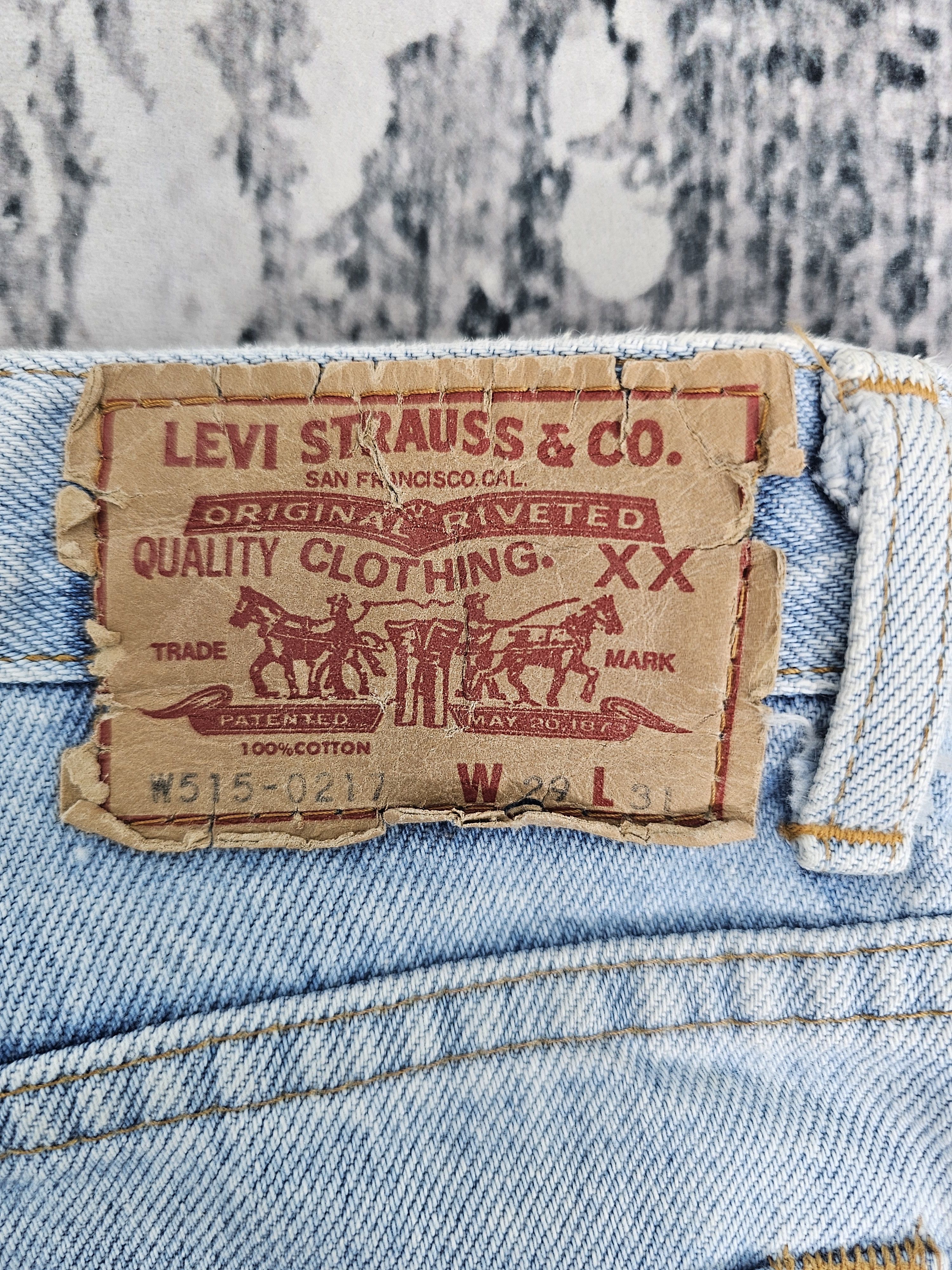Levi's Vintage Clothing Vtg LEVIS W515 Sun Faded Light Blue High Rise Jeans L0548 Size 25" / US 0 / IT 36 - 9 Thumbnail