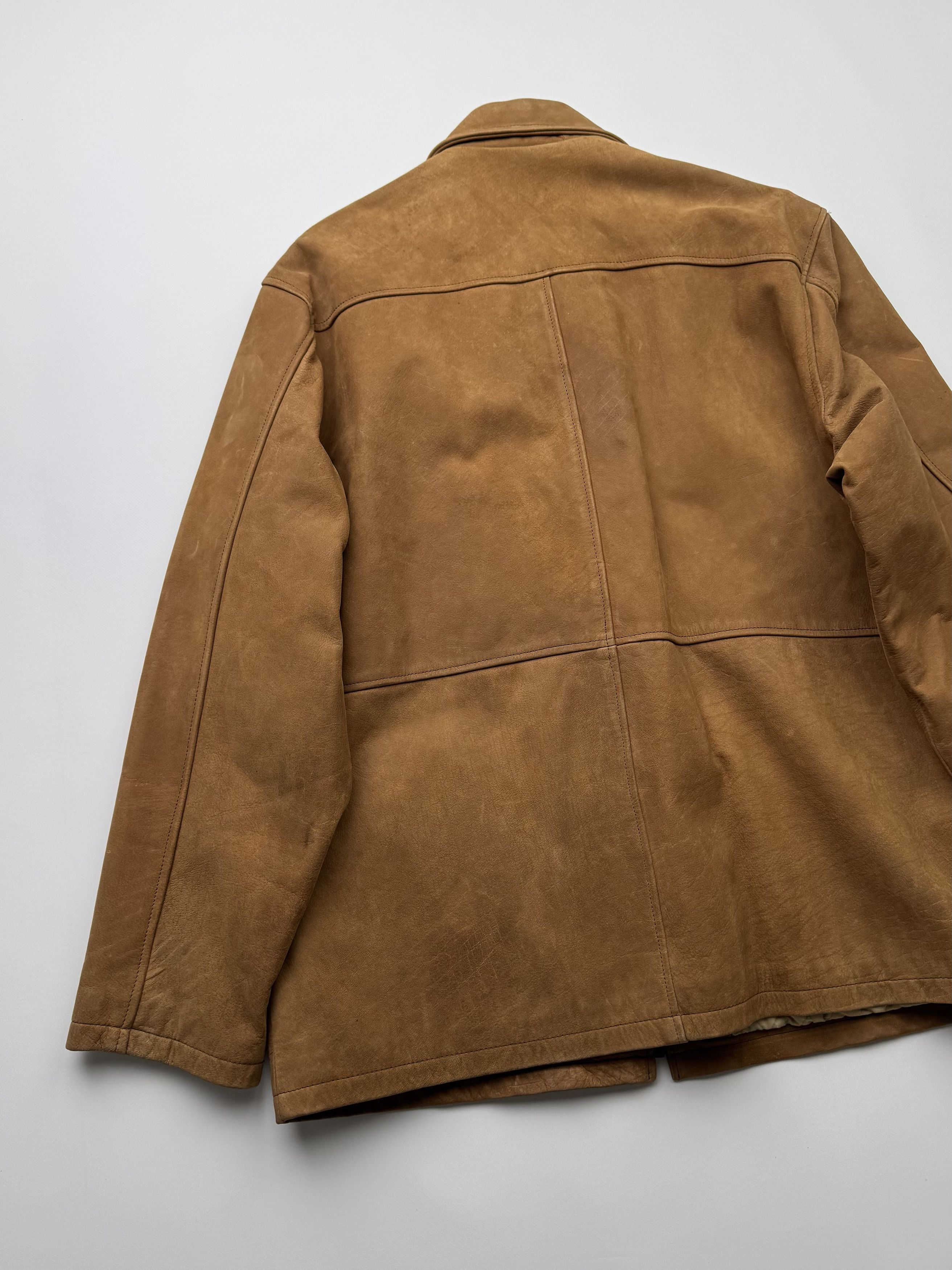 Japanese Brand Vintage Leather Bomber Jacket B135(V174)E2 Size US XXL / EU 58 / 5 - 11 Thumbnail
