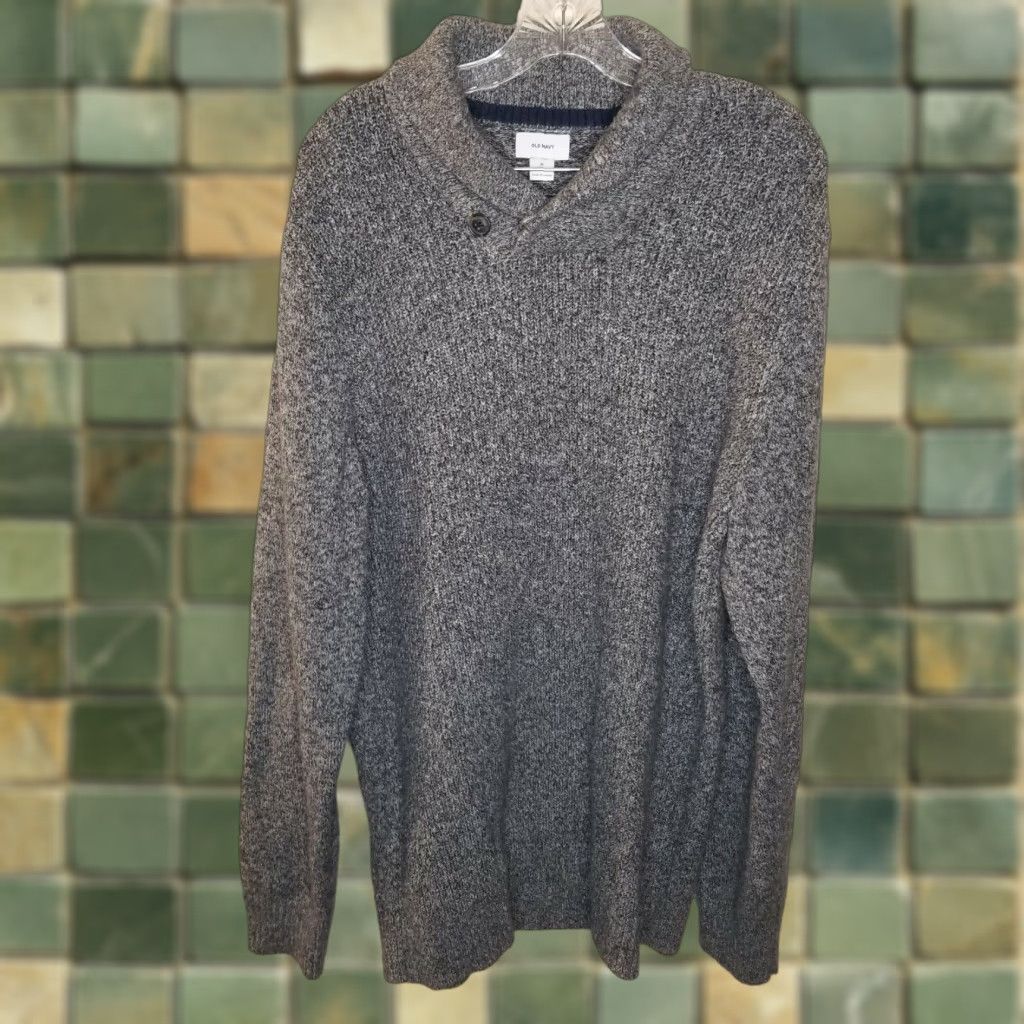 Old Navy Old Navy Sweater Adult XLT Gray Long Sleeve Pullover Mens Size US XL / EU 56 / 4 - 1 Thumbnail