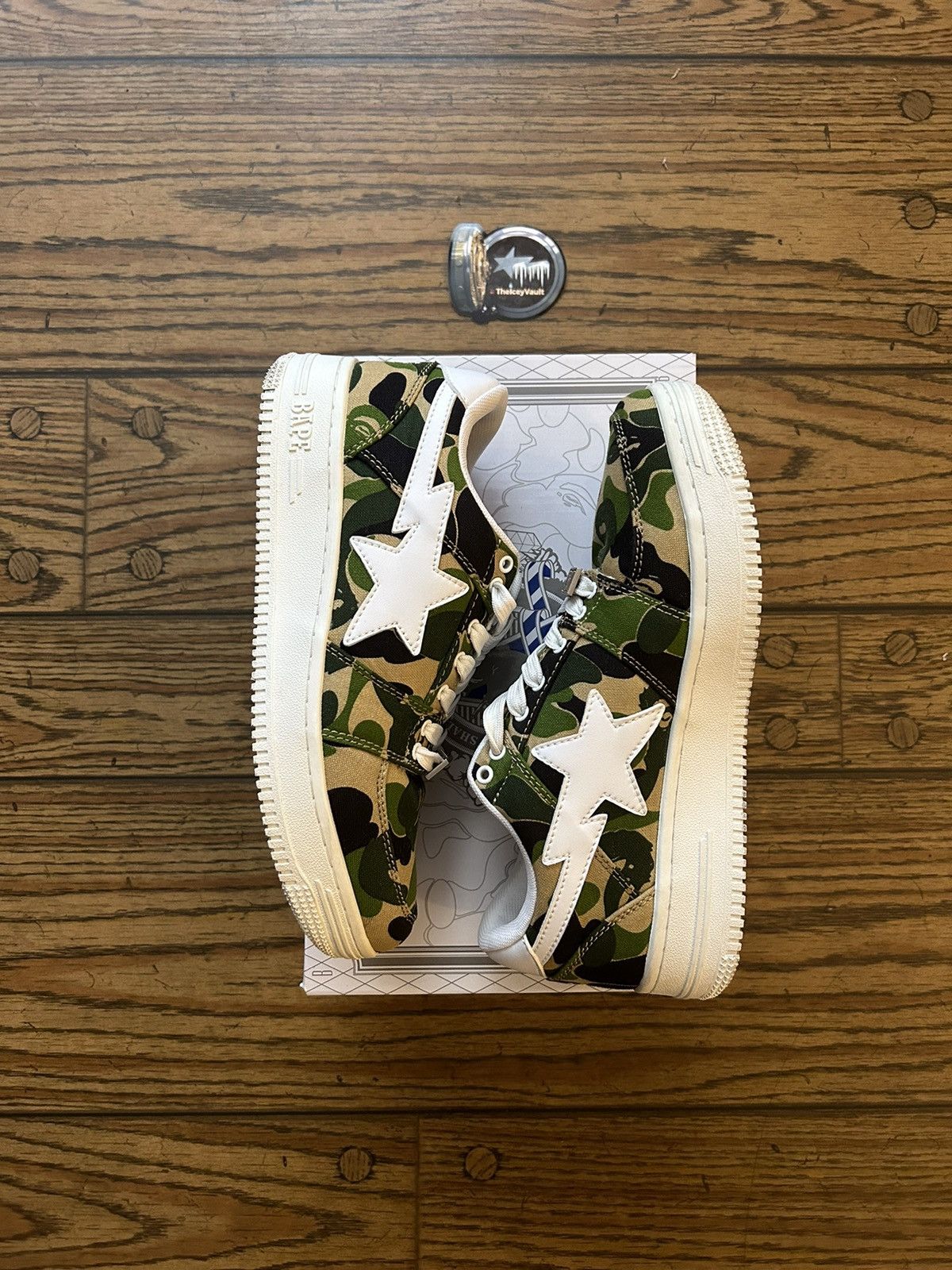 Bape Bape Green ABC Camo Bapestas Size US 8 / EU 41 - 2 Thumbnail