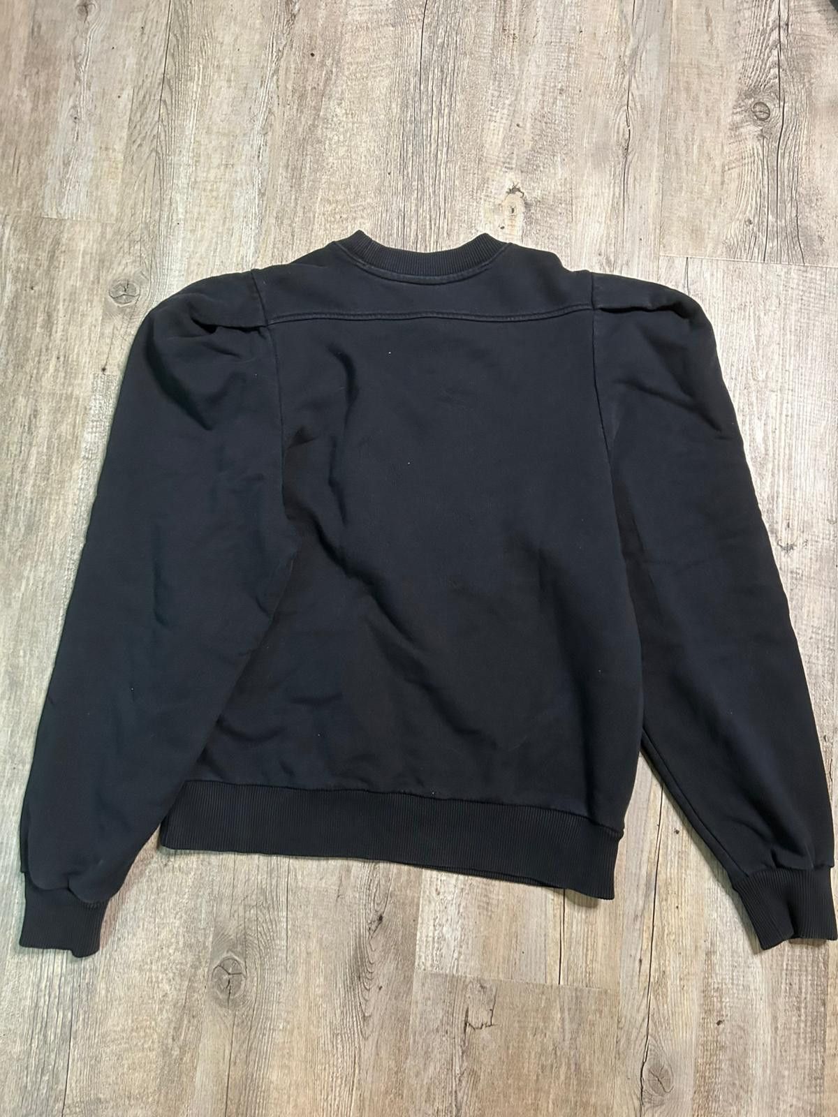 Givenchy Givenchy Padded Shoulder Crewneck – Black Size US S / EU 44-46 / 1 - 2 Thumbnail