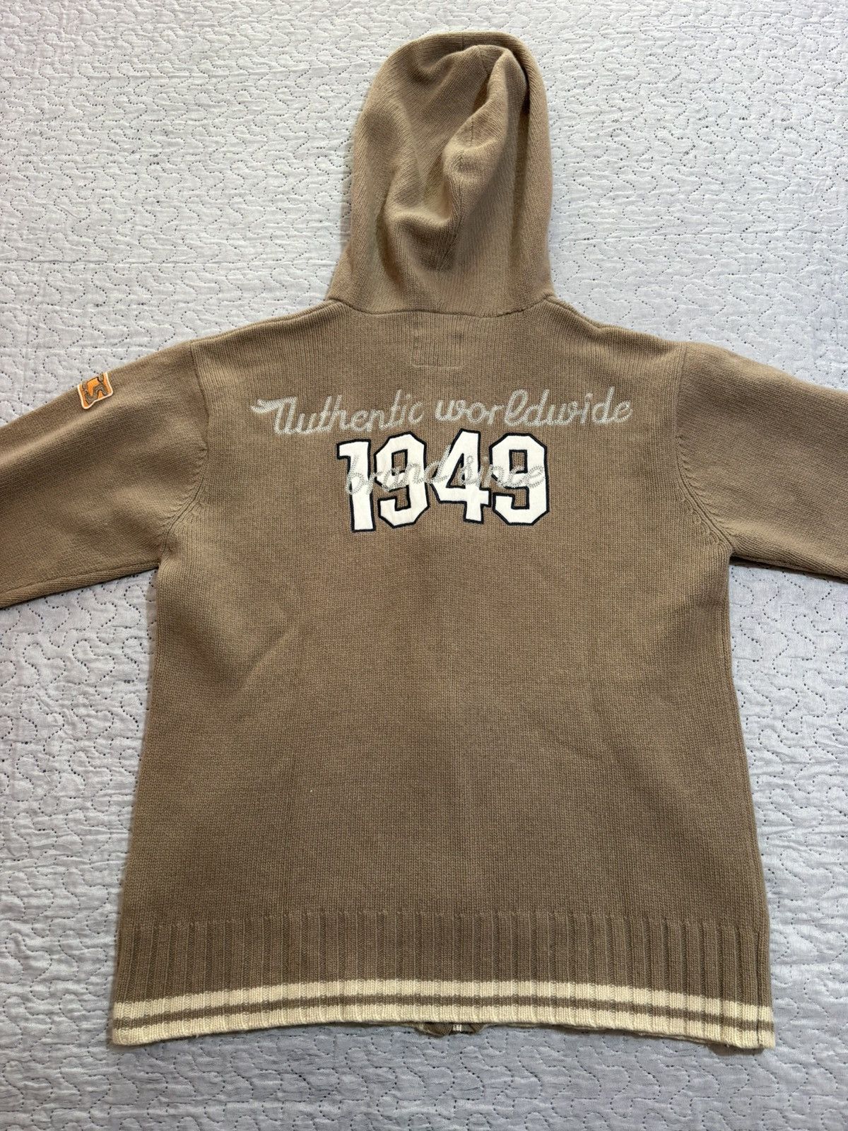 Asics 90s wool hooded asics zip sweatshirt Size US XL / EU 56 / 4 - 8 Thumbnail