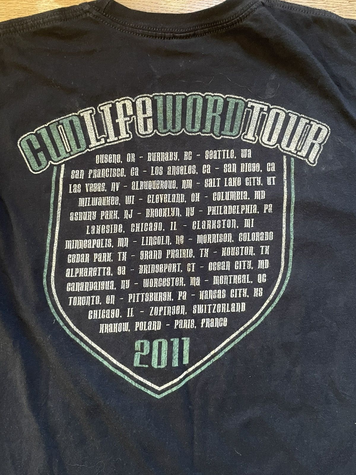Rap Tees × Vintage KID CUDI “CudLife Tour 2011” T Shirt Size US L / EU 52-54 / 3 - 4 Thumbnail