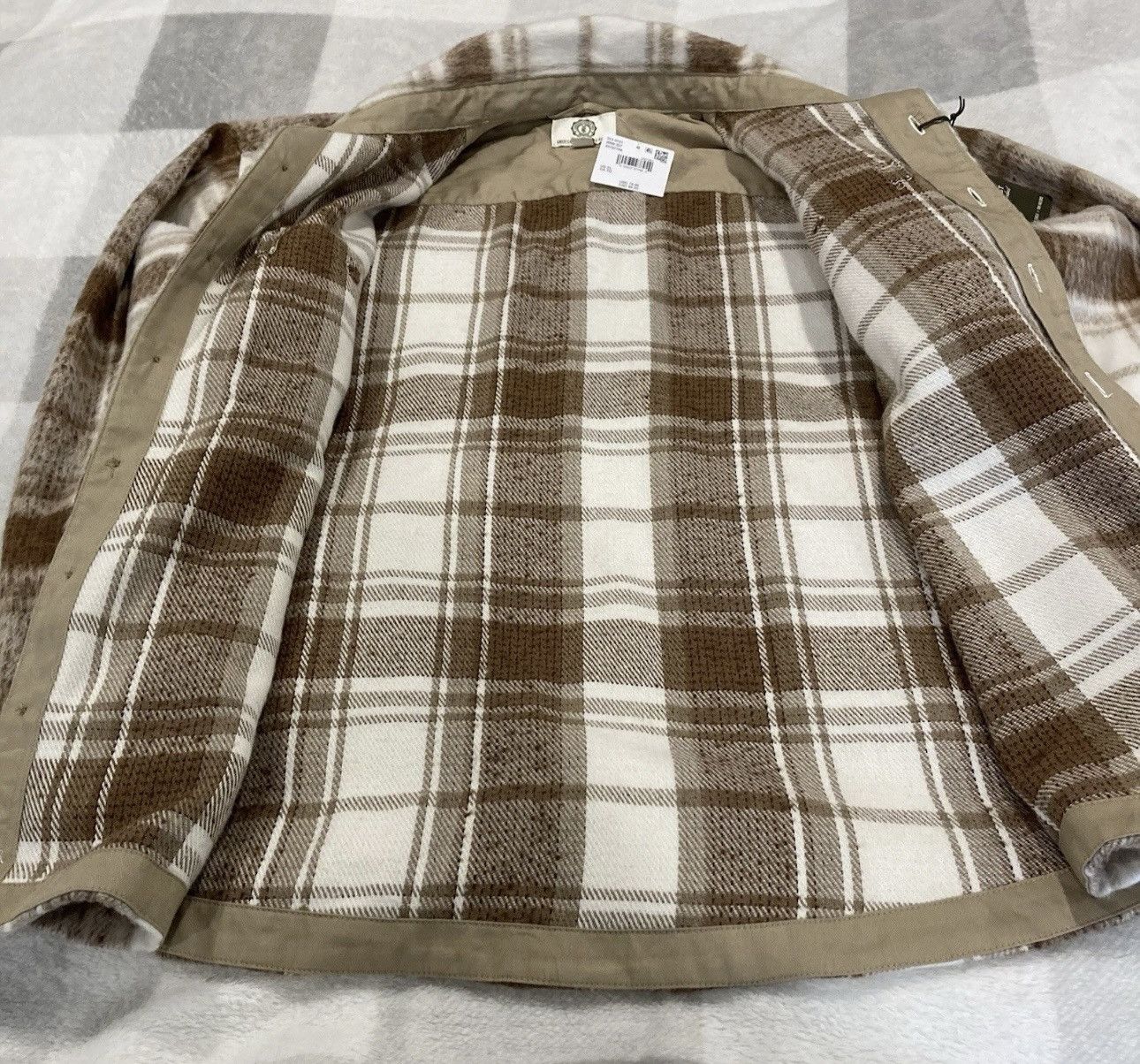American Eagle Outfitters AE x Tru Kolors Heavyweight Brushed Plaid Overshirt Size US XL / EU 56 / 4 - 12 Thumbnail