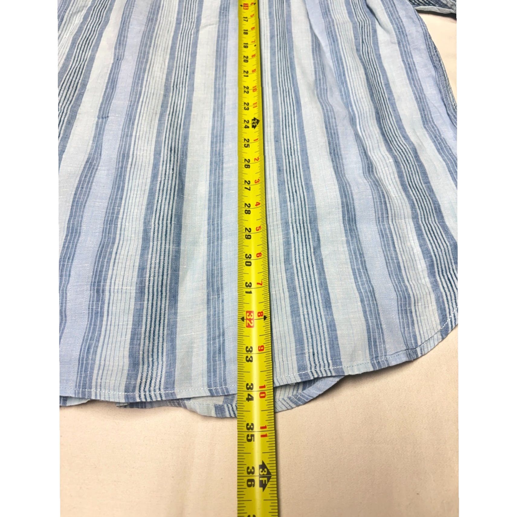 Tommy Bahama Tommy Bahama Mens Striped Linen Short Sleeve Button Up Shirt XXL Size US XXL / EU 58 / 5 - 6 Thumbnail