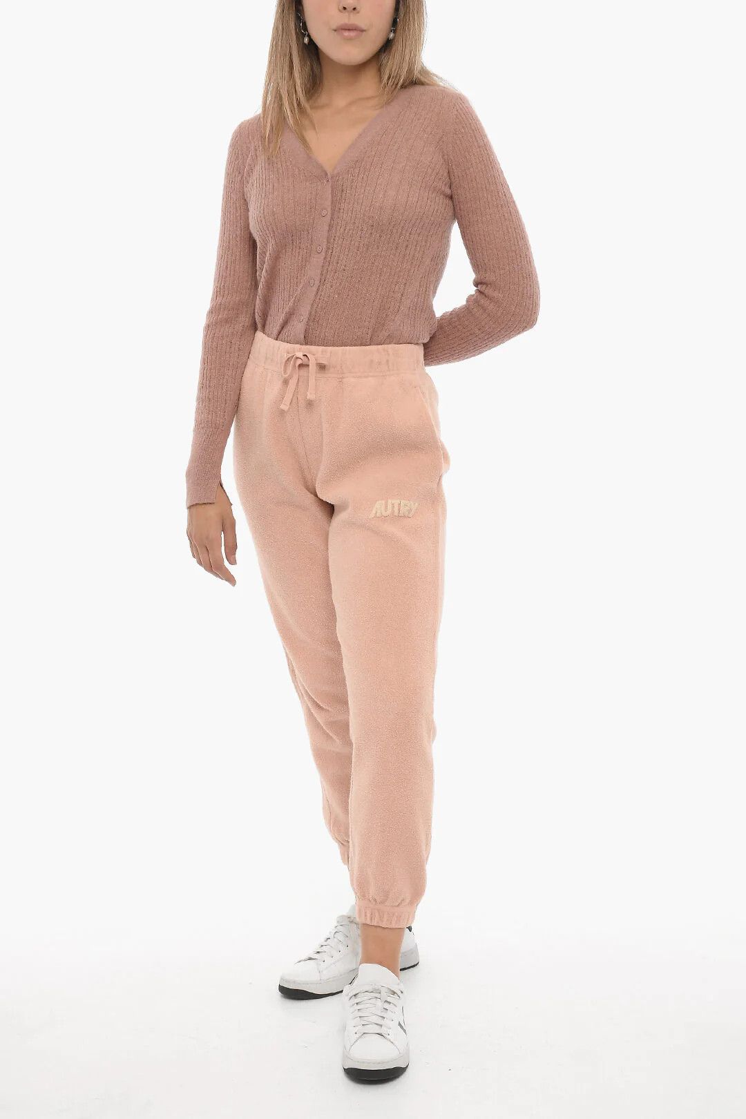 AUTRY og1mm0426 Fleece Joggers in Pink Size 27" / US 4 / IT 40 - 4 Thumbnail