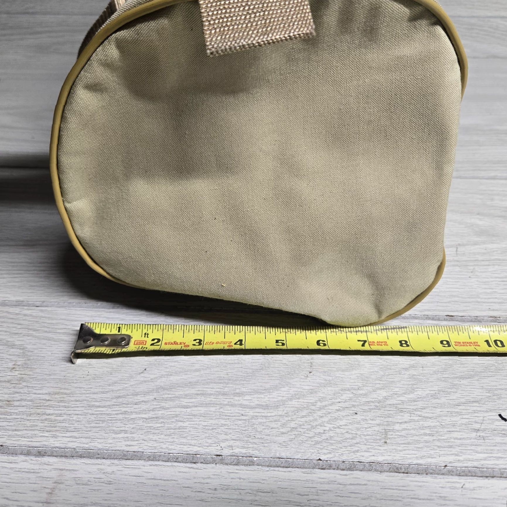 Vintage USA Beige Nylon Duffle Bag Unisex Adult Gym Camping Size ONE SIZE - 6 Thumbnail