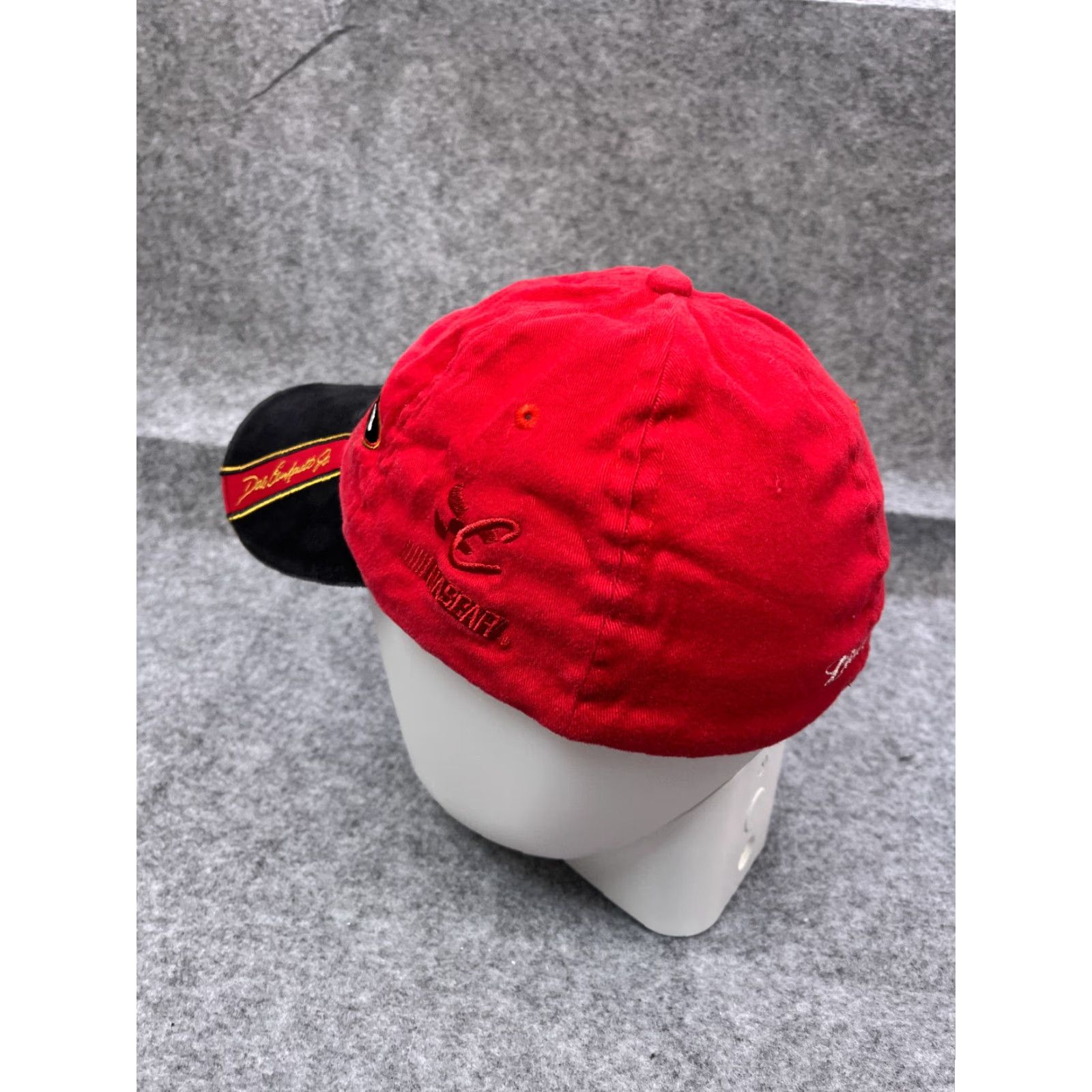 Chase Authentics VINTAGE Budweiser #8 King Of Beers Hat Cap Fitted Adult OS Red Cotton Dale Earnhardt Hat Cap Men Baseball Cap Red OS Adjustable" Size ONE SIZE - 5 Thumbnail