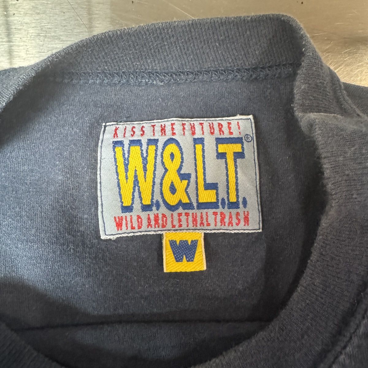 Walter Van Beirendonck W&LT Puk-Puk Says I Am Big Boy Now Navy Tee Size US XS / EU 42 / 0 - 2 Thumbnail