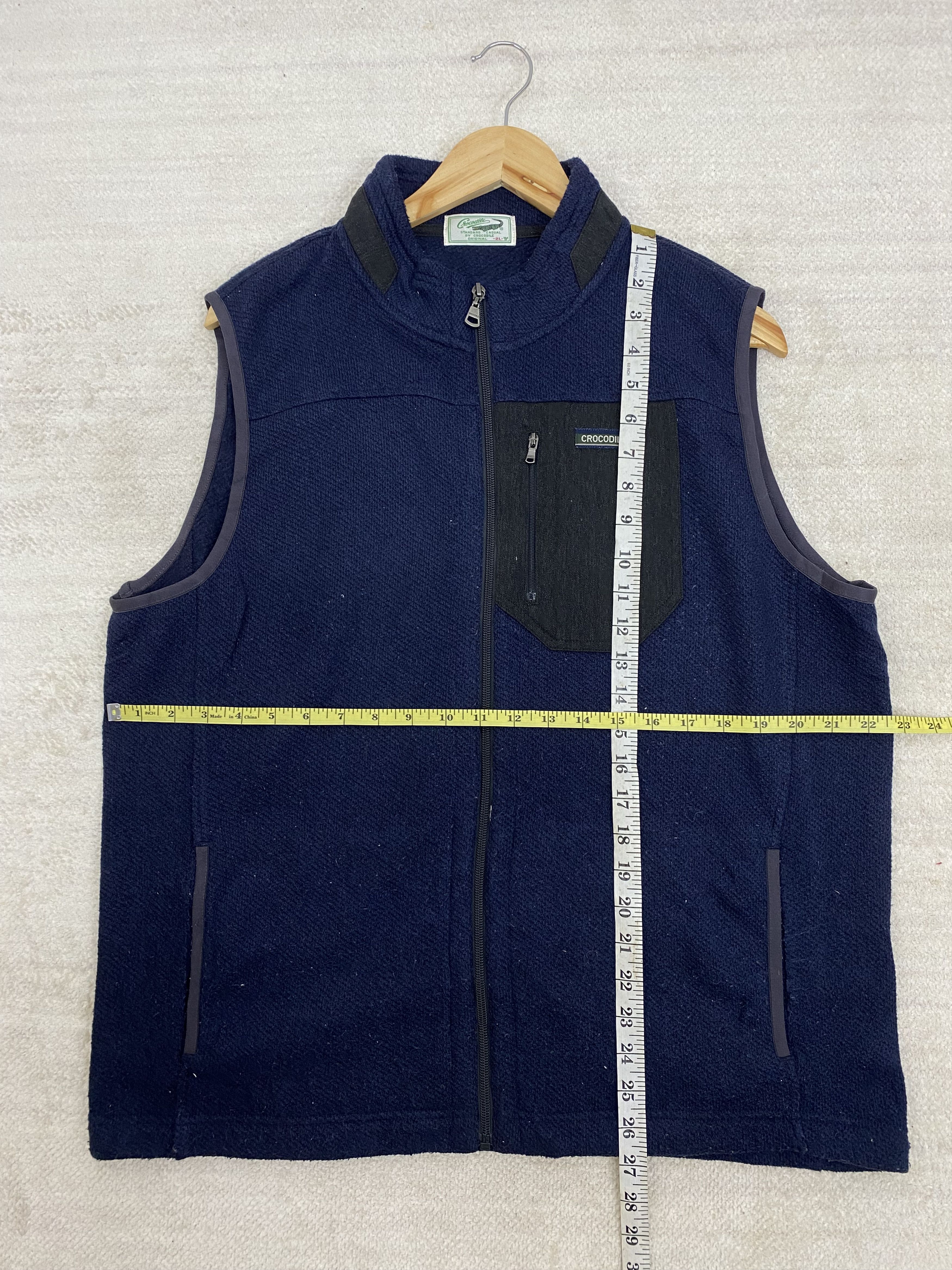 Designer × Vintage Vintage Crocodille Vest Blue Size US XL / EU 56 / 4 - 8 Thumbnail