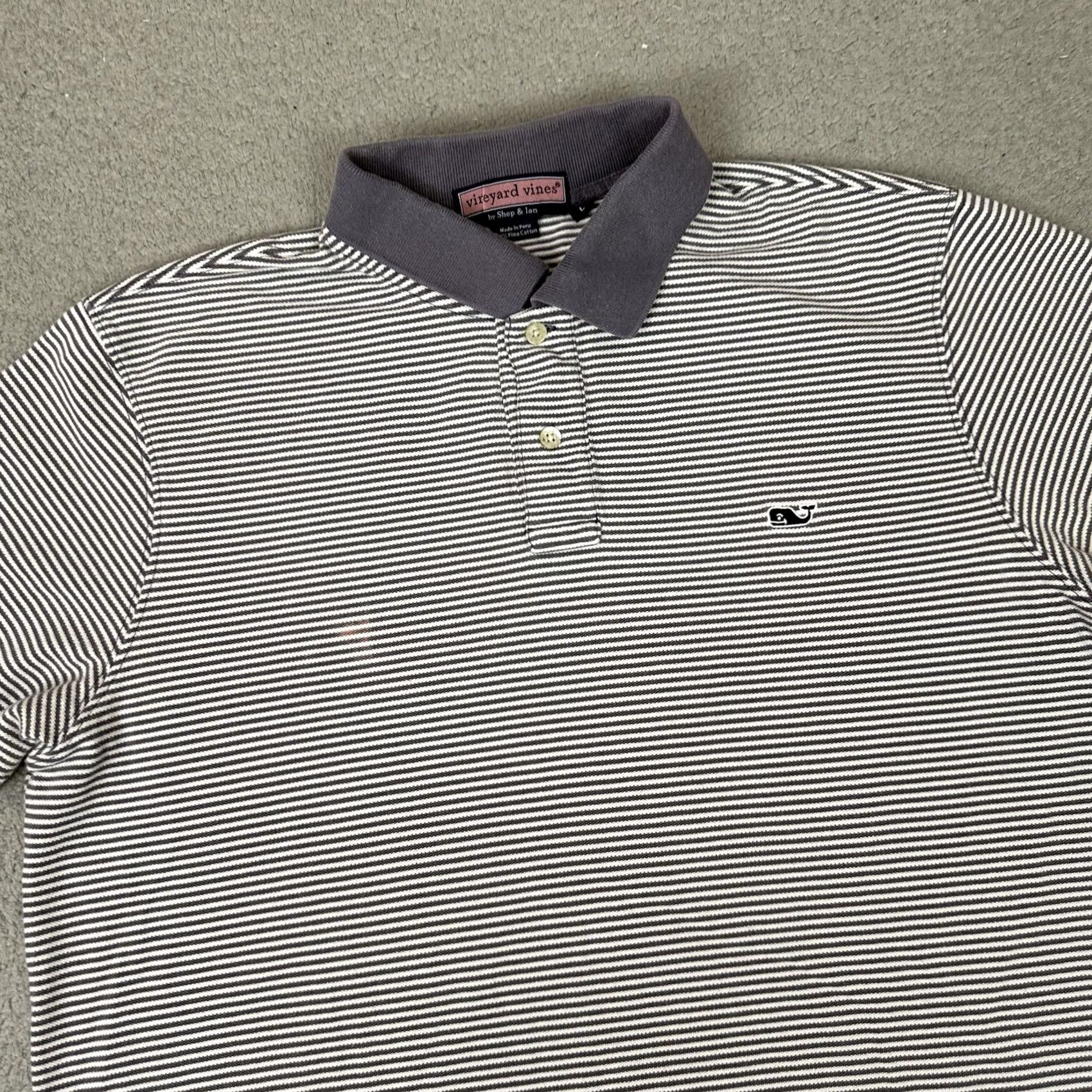 Vineyard Vines Vineyard Vines Polo Shirt Mens L Blue Striped Golf Casual Size US L / EU 52-54 / 3 - 2 Thumbnail