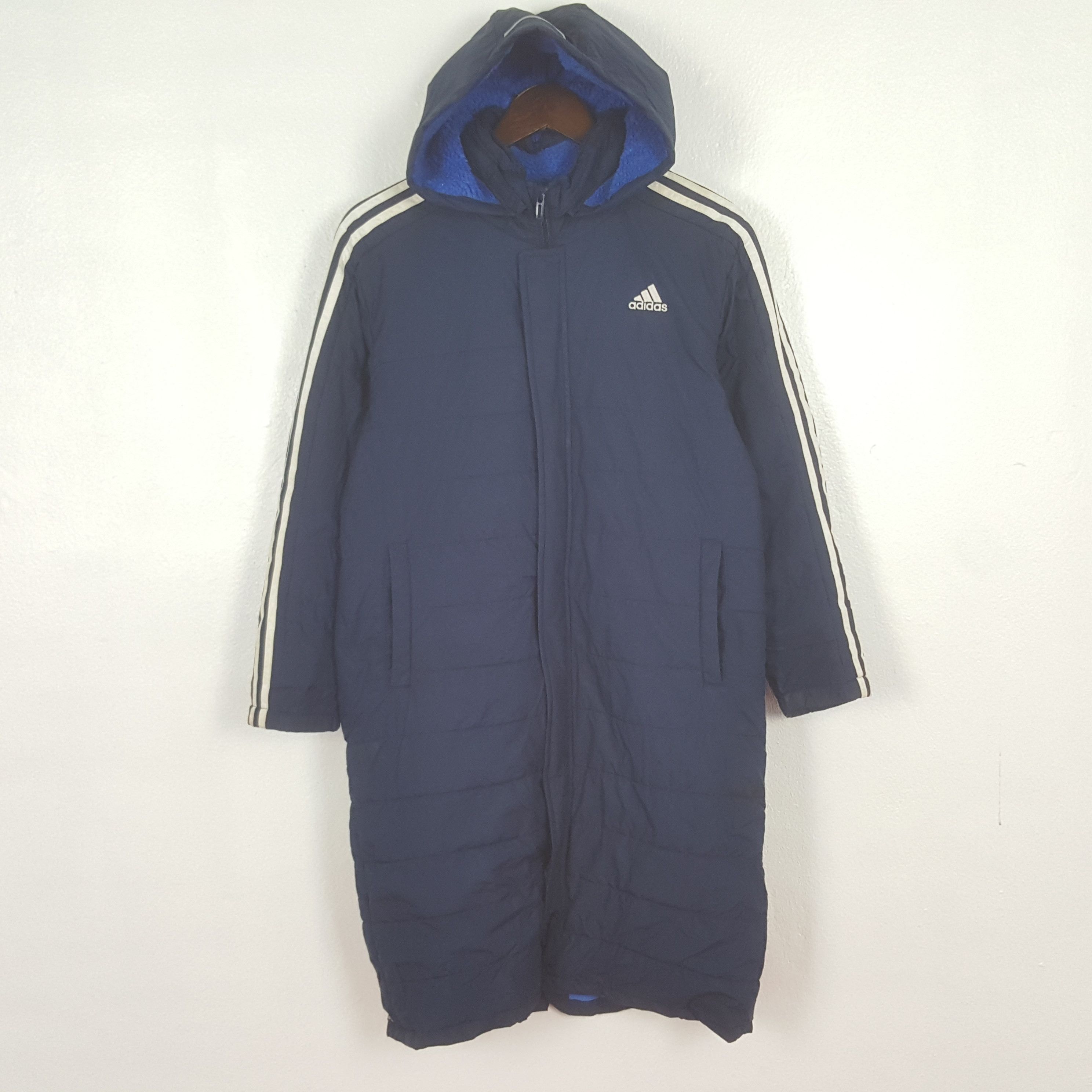 Adidas Vintage Adidas Puffer Long Jacket With Hoodie Size US S / EU 44-46 / 1 - 3 Thumbnail