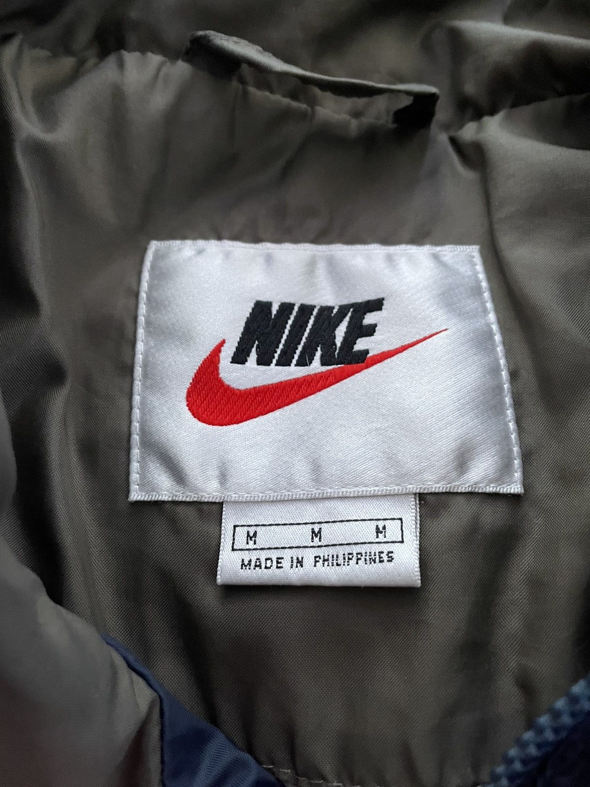 Nike Nike Mini Swoosh Brown, Navy Blue Jacket Size US M / EU 48-50 / 2 - 2 Thumbnail