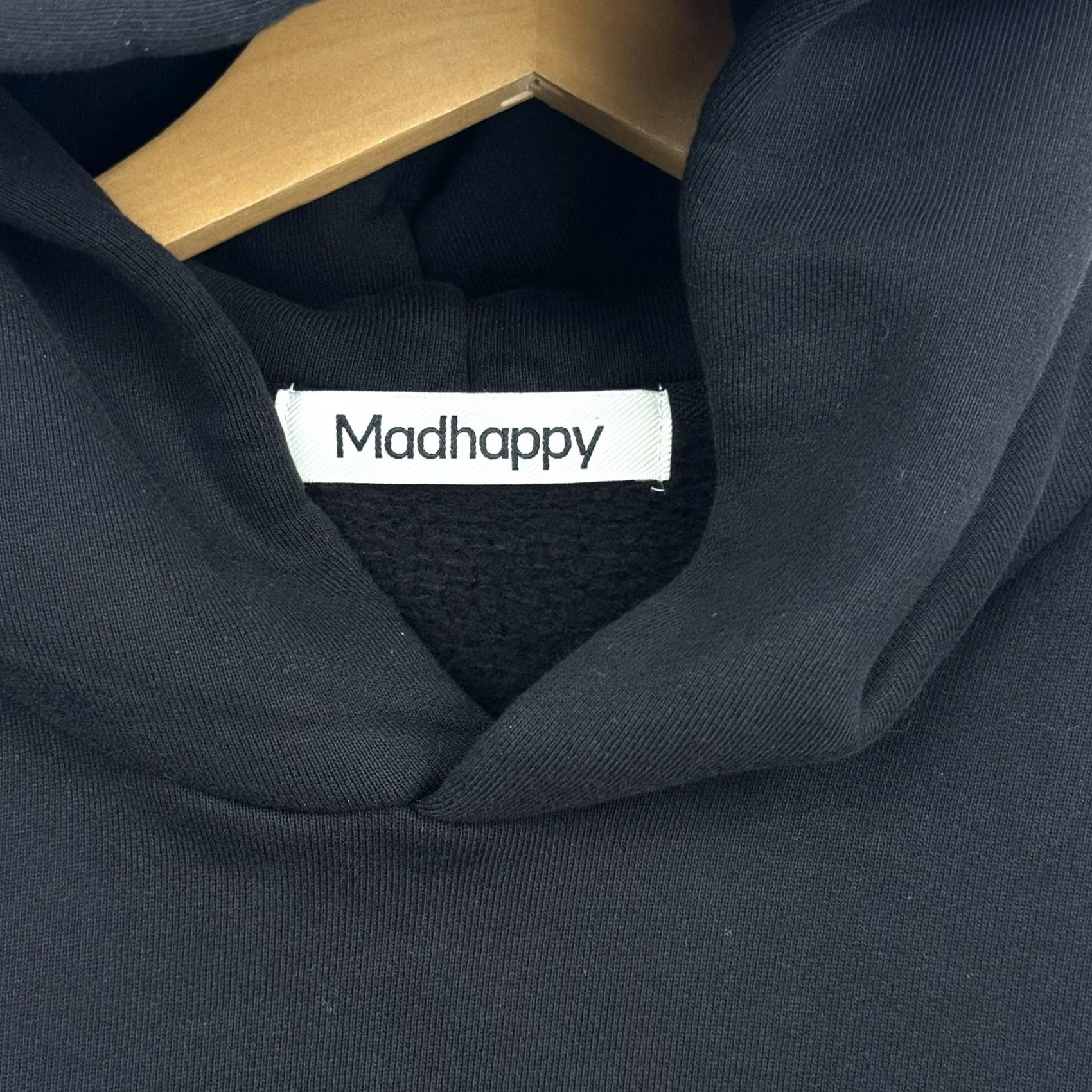 Madhappy Madhappy Hoodie Black Unisex Large L Fleece Logo Embroidered Heavyweight Hooded Pockets Pullover Winter Fall Size US L / EU 52-54 / 3 - 3 Thumbnail