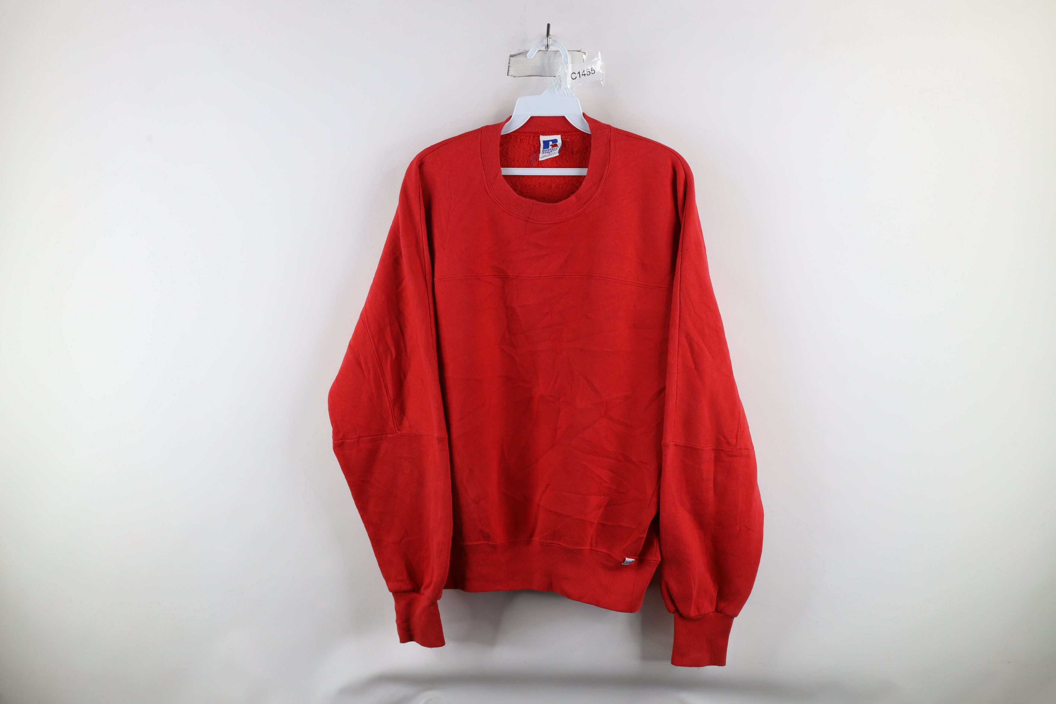 Russell Athletic × Vintage Vintage 90s Russell Athletic Football Jersey Sweatshirt USA Size US L / EU 52-54 / 3 - 1 Thumbnail