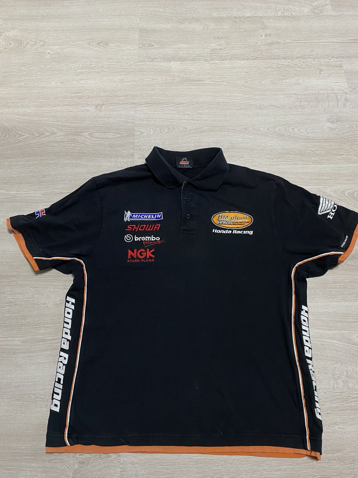 Vintage Polo Honda racing official Hitachi sz L