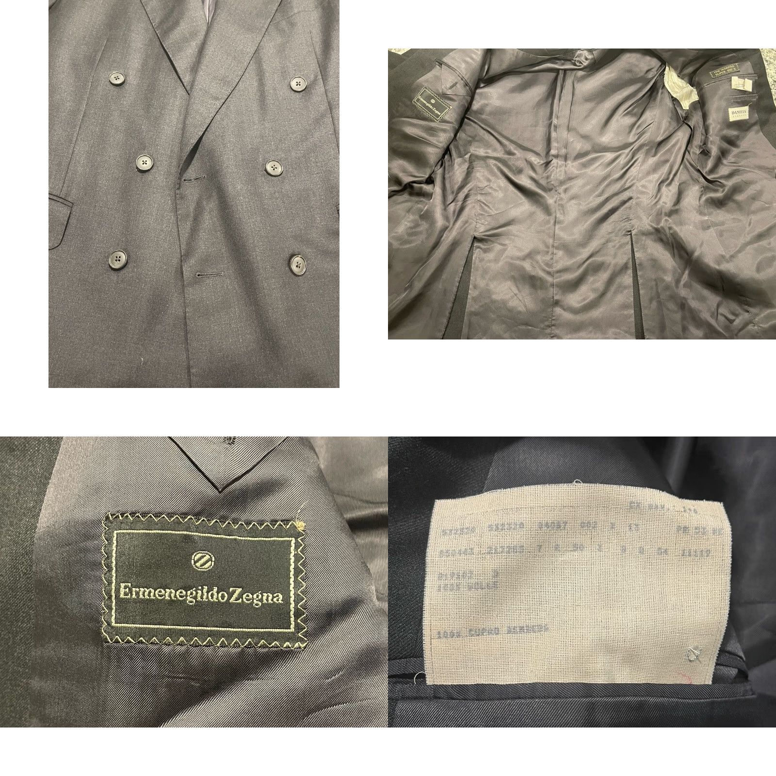 Ermenegildo Zegna VINTAGE Ermenegildo Zegna Wool Double-Breasted Blazer Men Adult 50 Gray Formal Size 42R - 8 Thumbnail