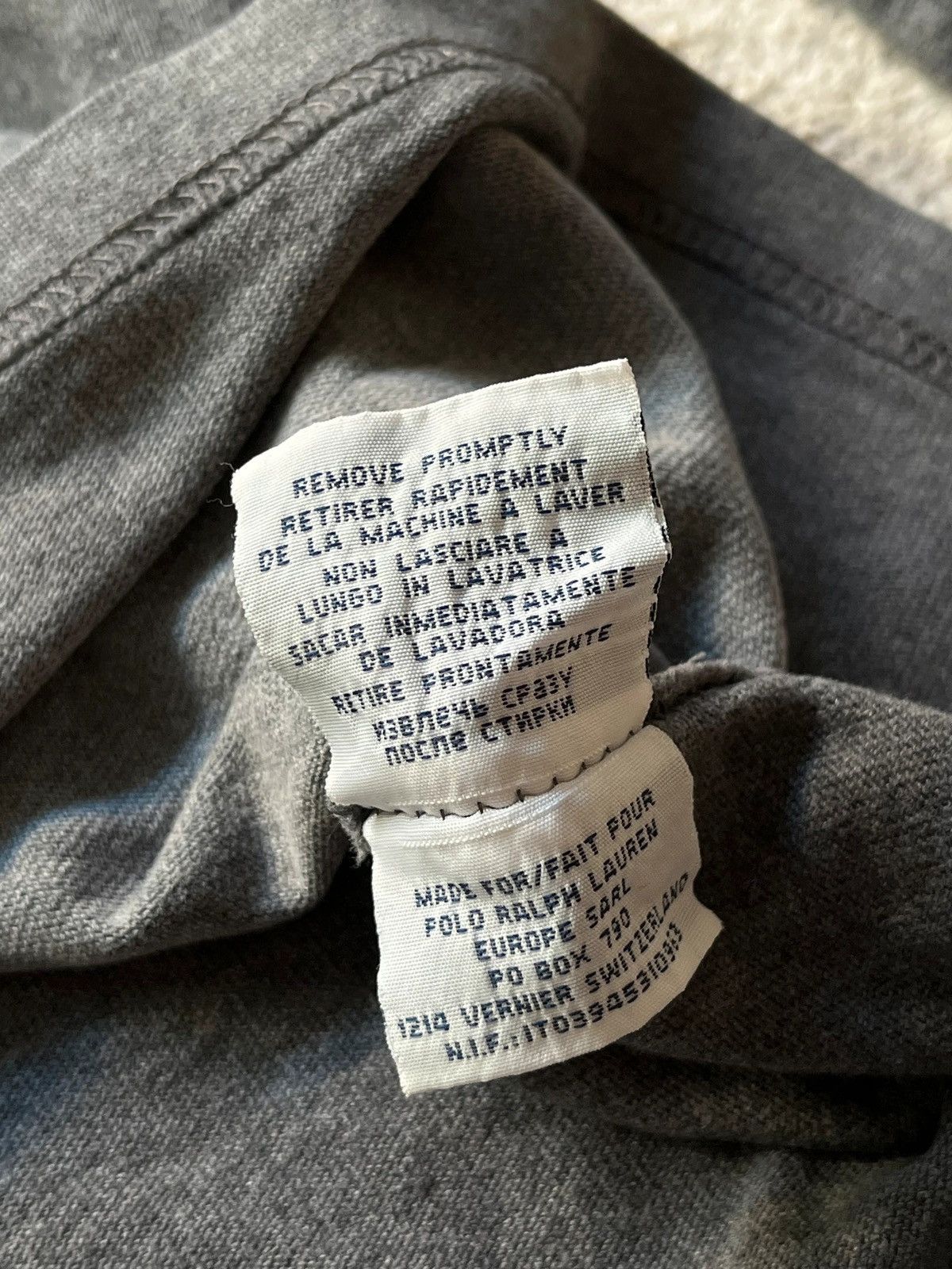 Ralph Lauren Polo Ralph Lauren Sz XL Rugby Shirt Grey 2000s Small Pony Size US XL / EU 56 / 4 - 11 Thumbnail