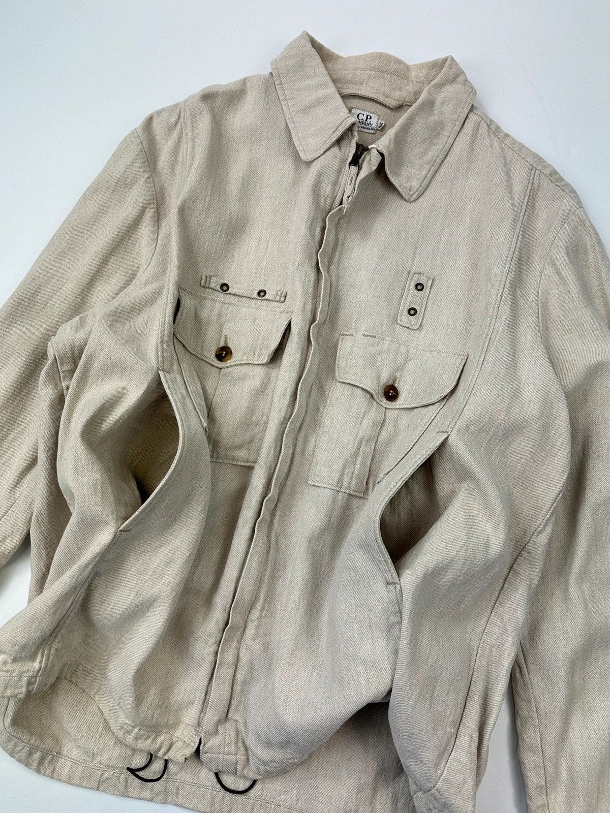 C.P. Company C.P Company Ideas Massimo Osti Linen & Cottons Work Jacket Size US XL / EU 56 / 4 - 4 Thumbnail