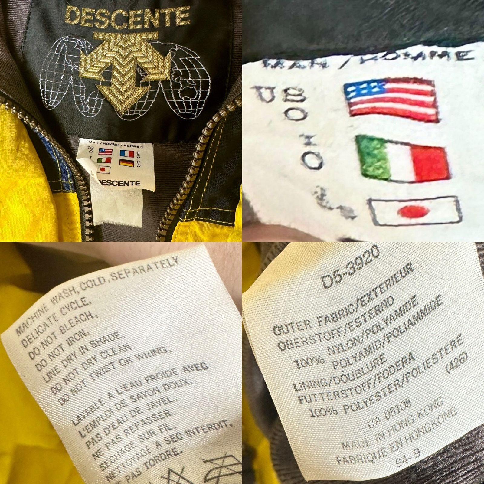 Descente Descente 90s Rare VNTG HalfZip Yellow Parka Aztec Ski Jacket Size US M / EU 48-50 / 2 - 7 Thumbnail