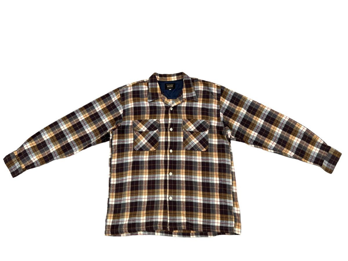 Big John Vintage 90s Big John Japan Double Flap Pocket Plaid Flannel Size US L / EU 52-54 / 3 - 1 Thumbnail