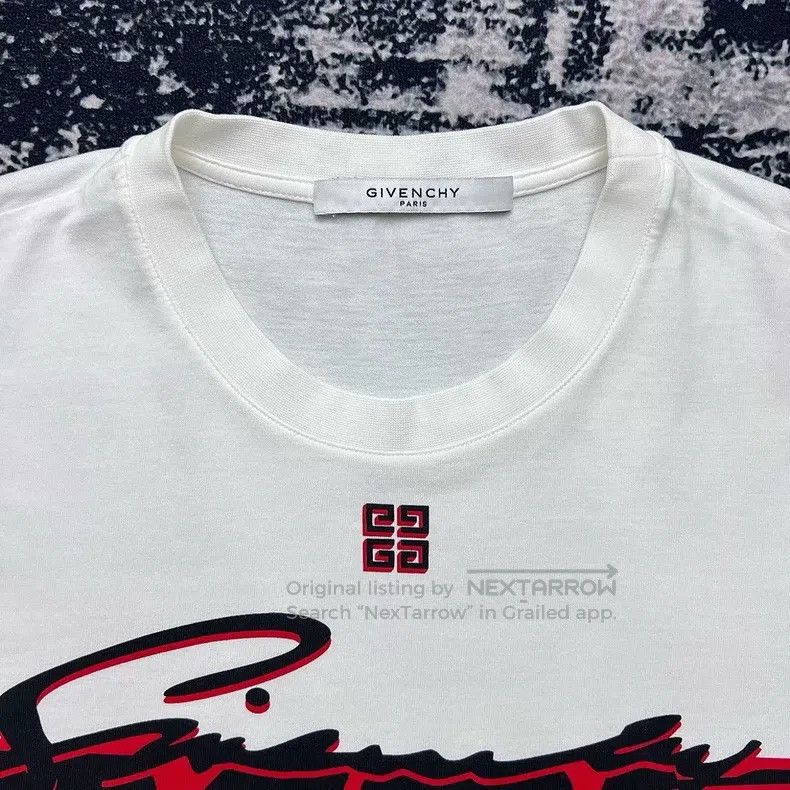 Givenchy Givenchy Front Red and Black Logo Short Sleeve T-Shirt Size US M / EU 48-50 / 2 - 2 Thumbnail