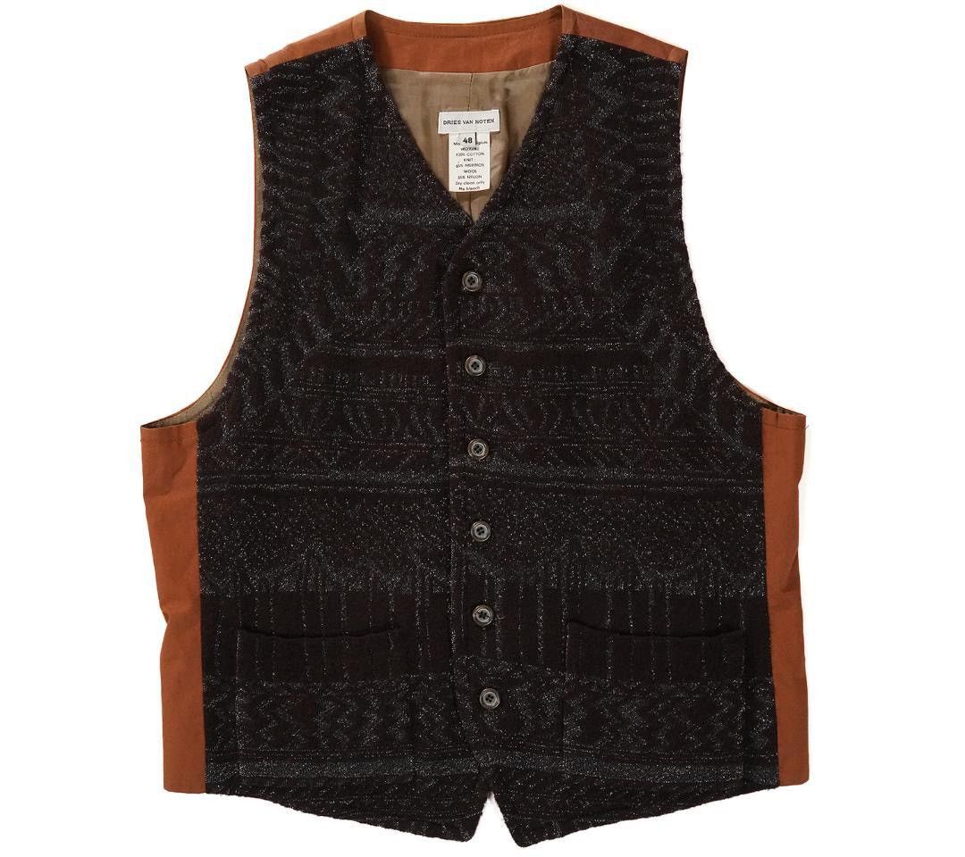 DRIES VAN NOTEN 1990s WOOL VEST