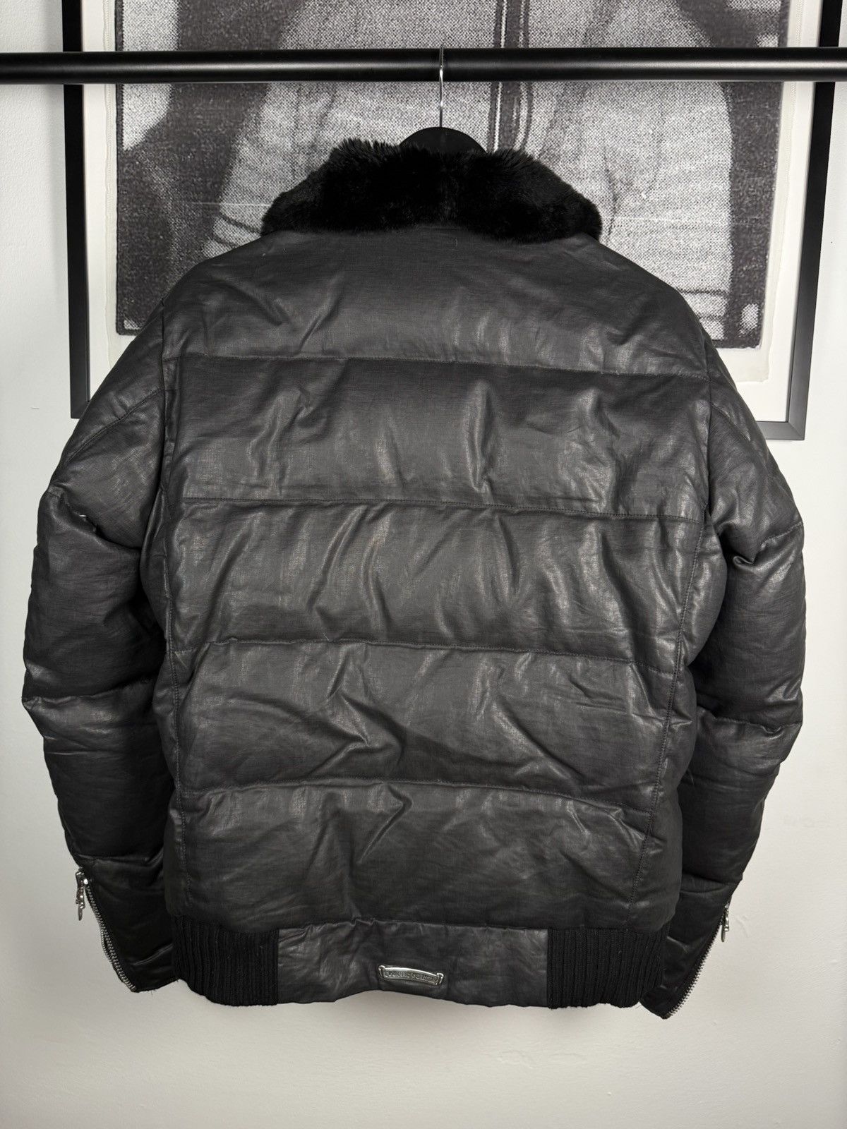 Chrome Hearts 🚭GRAIL🚭 EARLY 2000's MINK COLLAR WAXED COTTON UTILITY JACKET Size US L / EU 52-54 / 3 - 3 Thumbnail