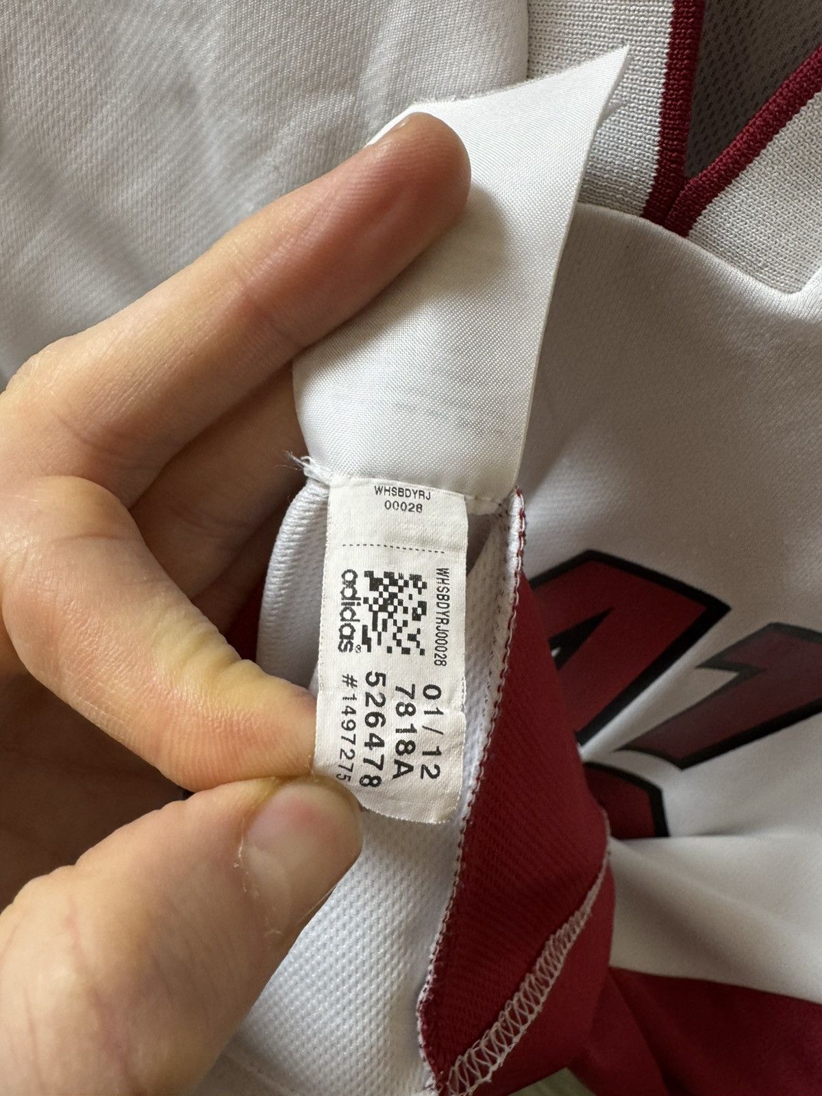Adidas LeBron James Adidas Men's Miami Heat Official Home Jersey Size US S / EU 44-46 / 1 - 9 Thumbnail