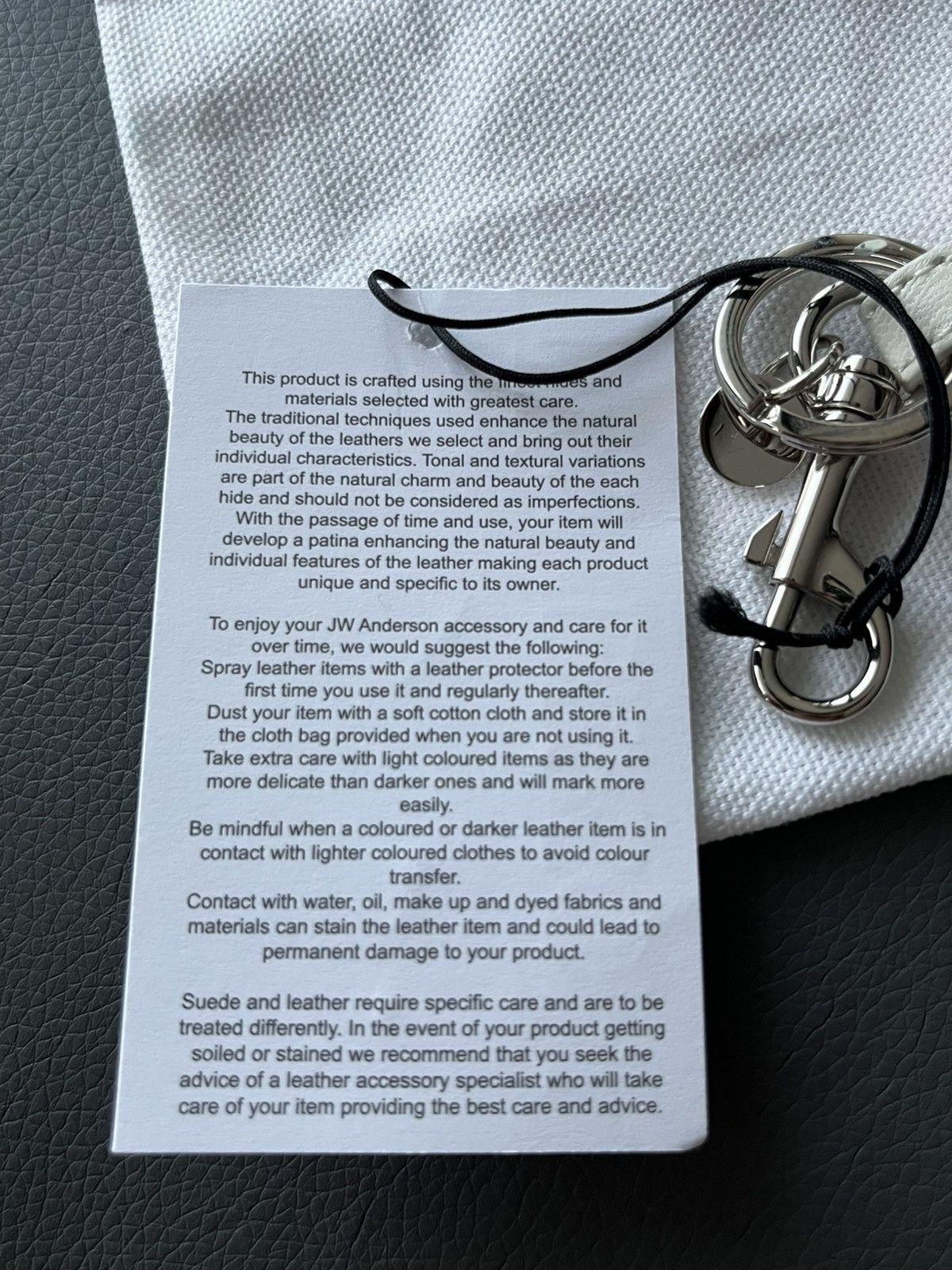 JW Anderson × Loewe Rare Limited BrandNew J W Anderson 🍆 Leather Key Chain Charm Size ONE SIZE - 8 Thumbnail