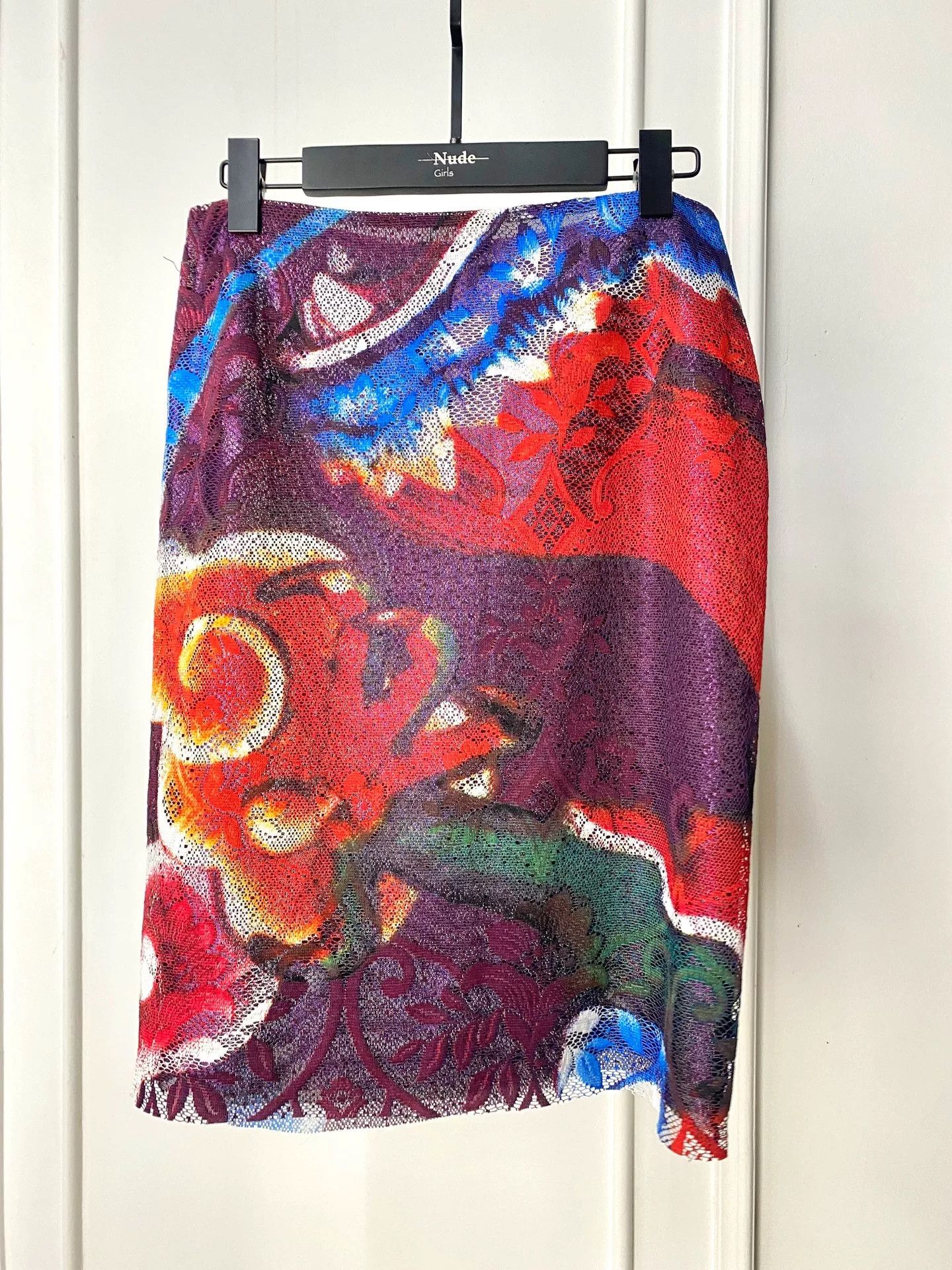 Vivienne Tam Vivienne Tam Heavy Lace Hollow Skirt Size 22" - 1 Thumbnail
