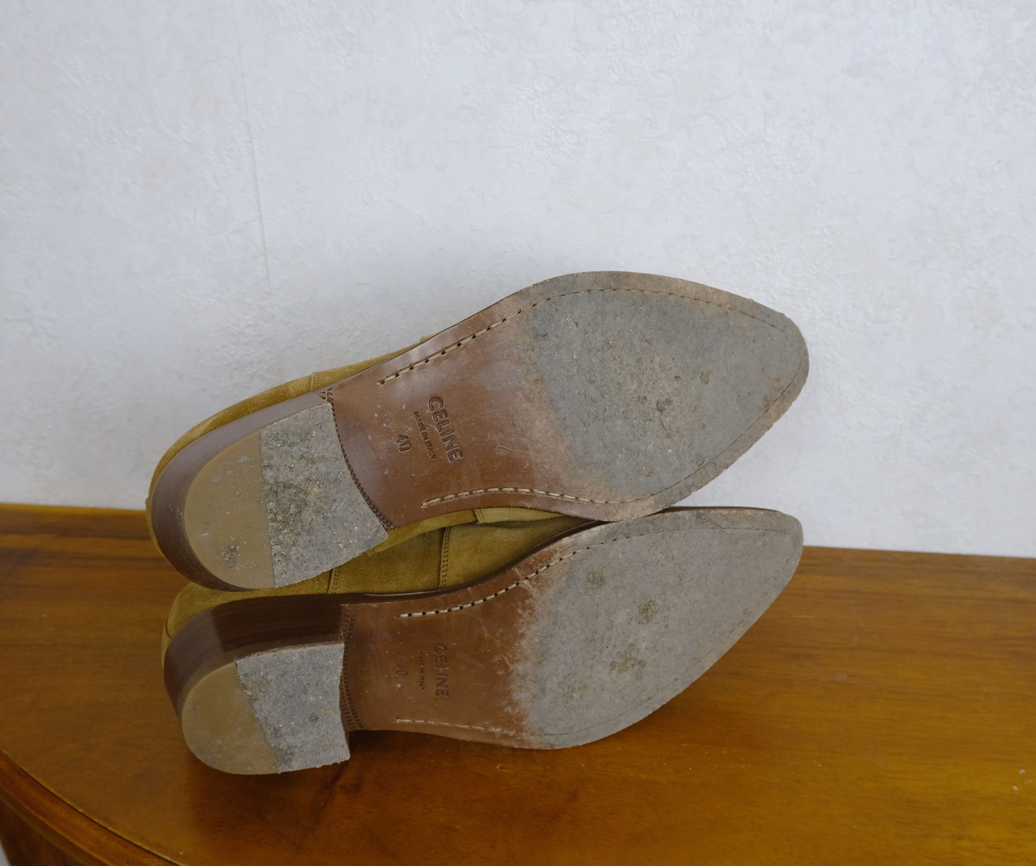 Celine Celine, brown suede cowboy boots, size 39 EU, RRP 950 e Size US 9 / IT 39 - 5 Thumbnail