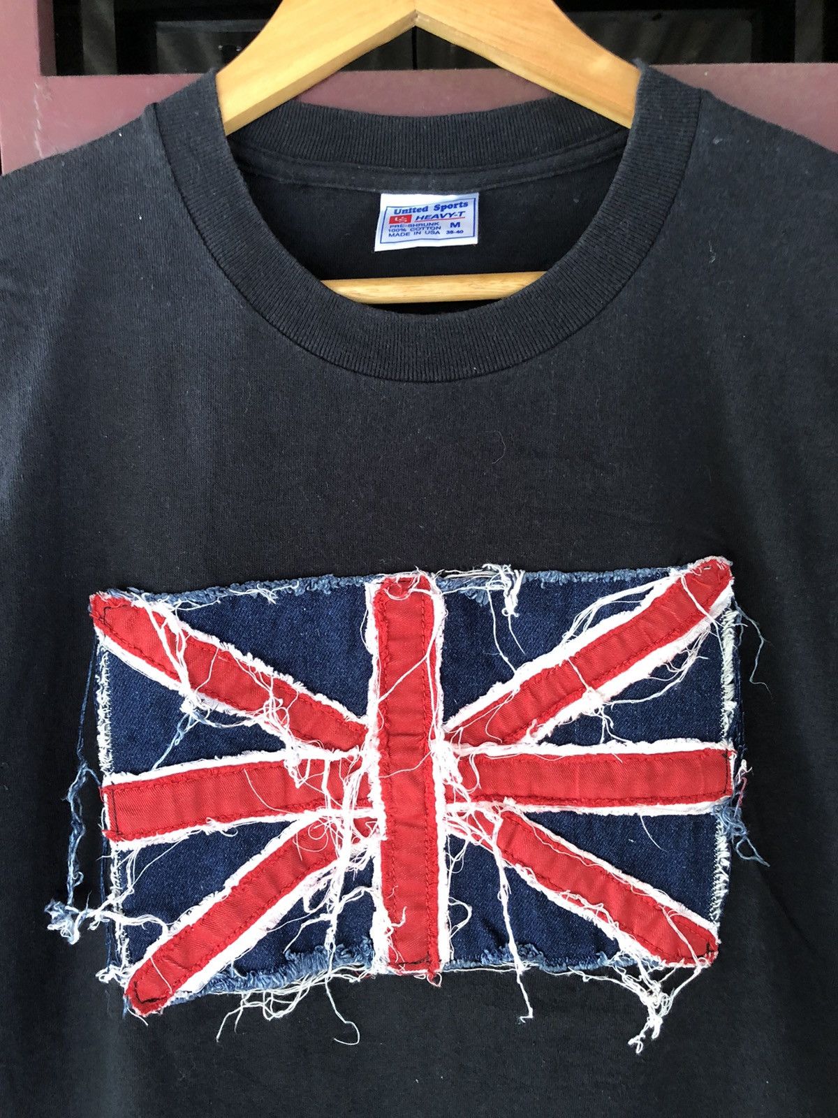 Vintage Vintage 90s Distressed Custom Union Jack Flag Size US M / EU 48-50 / 2 - 2 Thumbnail