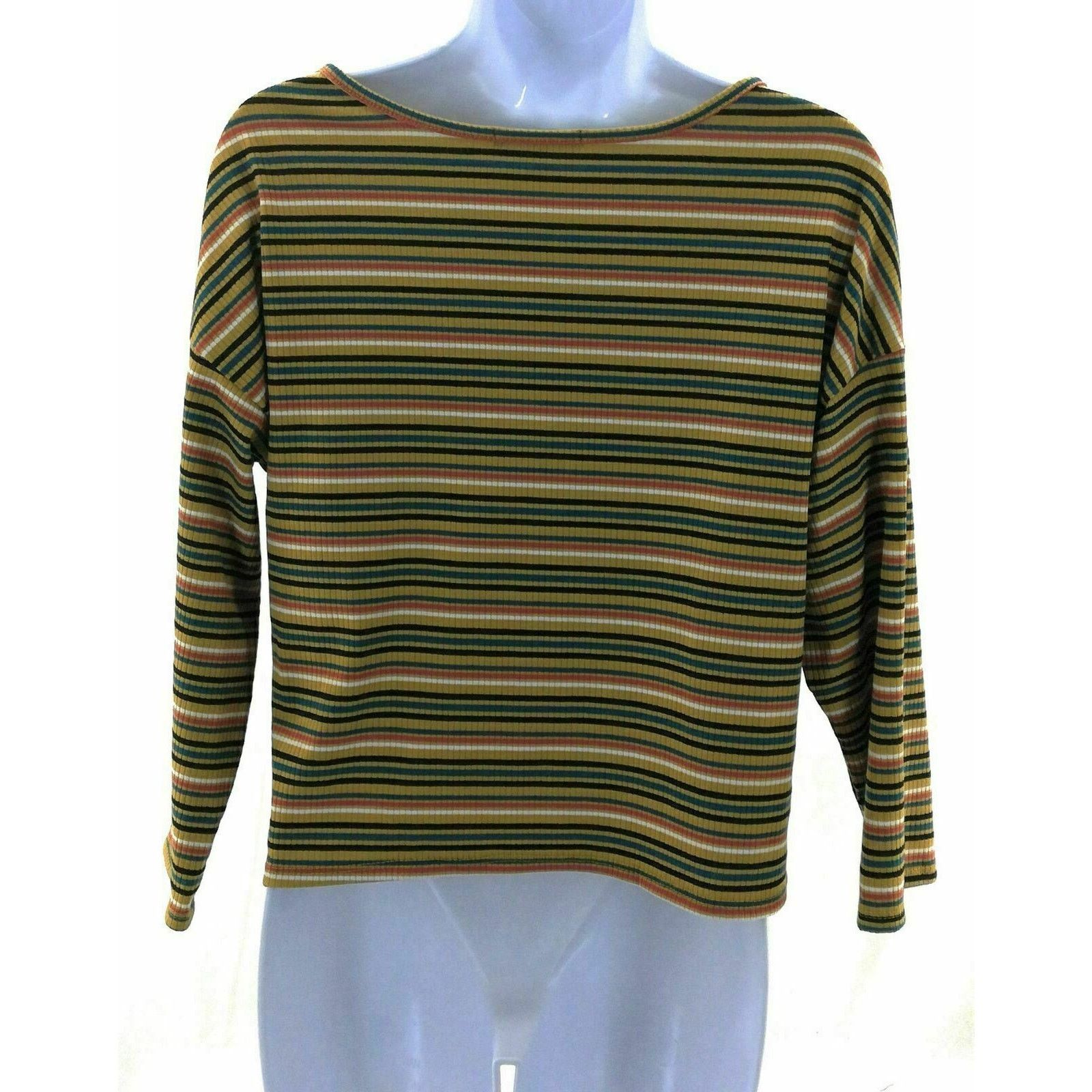 Other Try This Multi Color Striped Long Sleeve Top - Size Large Size L / US 10 / IT 46 - 3 Thumbnail